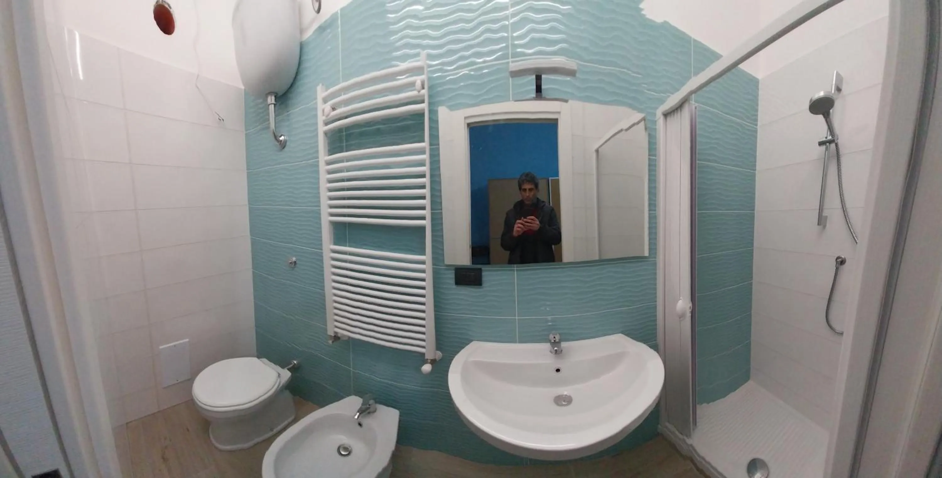 Bathroom in B&B Olympo