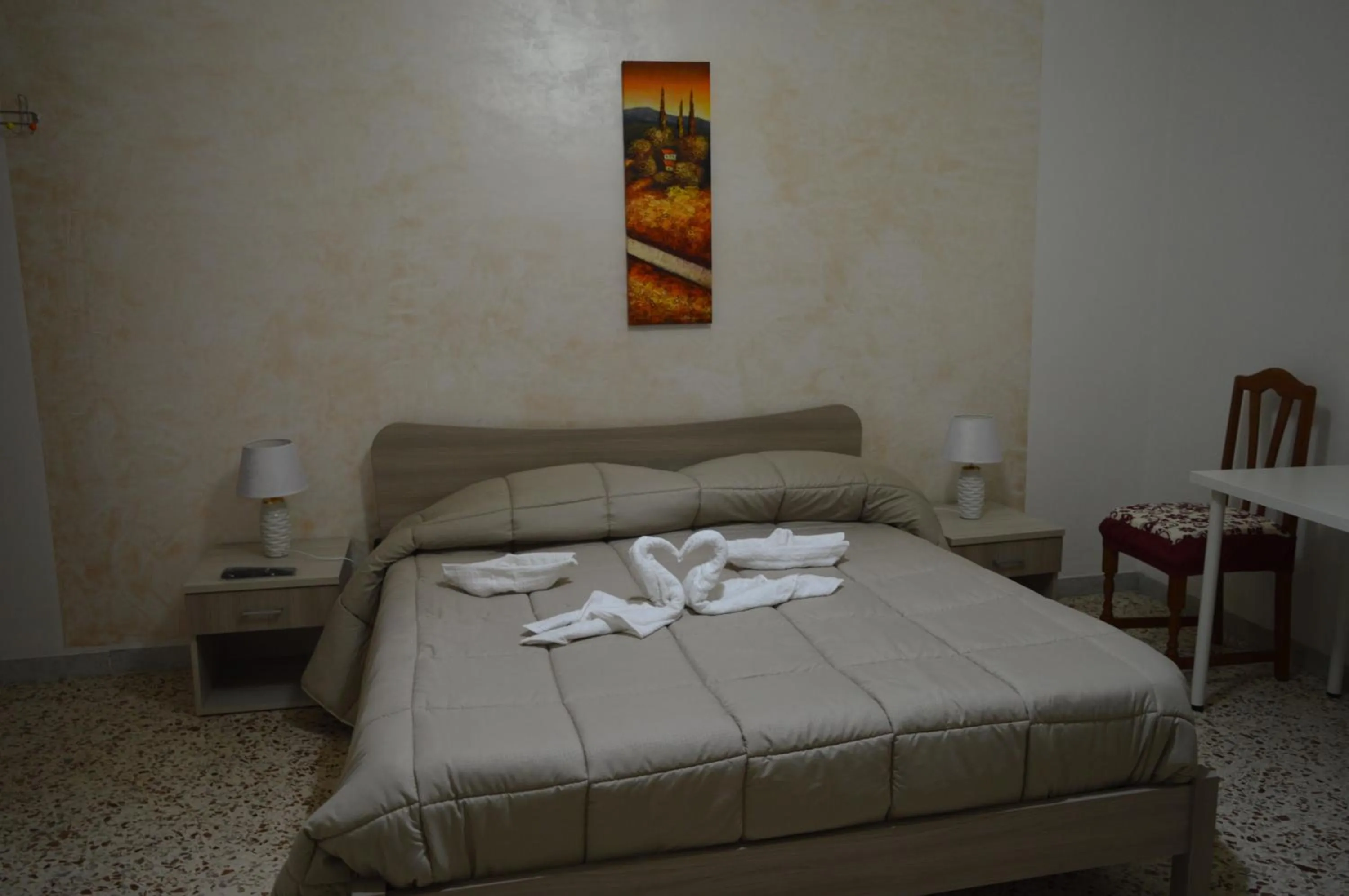 Bedroom, Bed in B&B Olympo