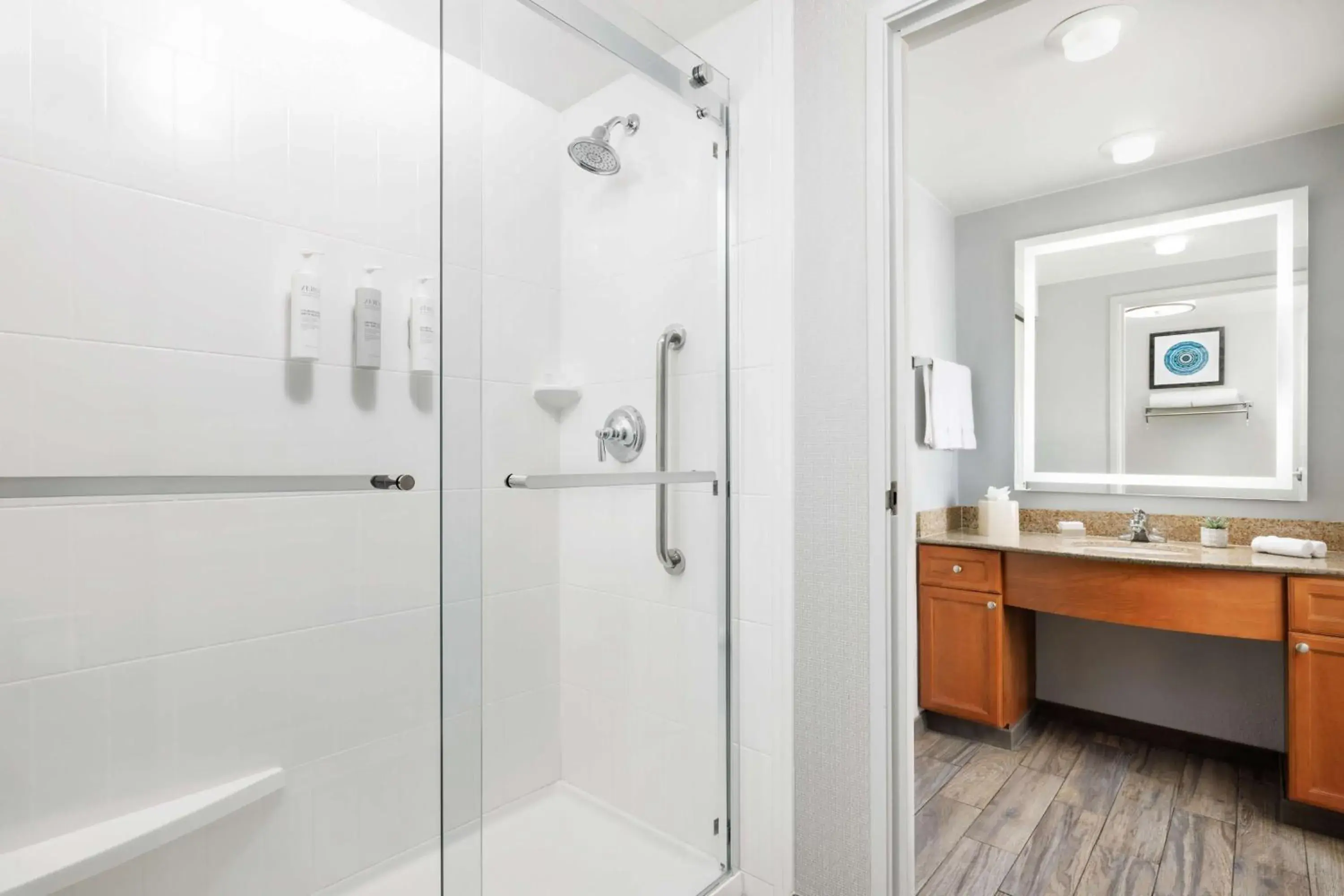 Bathroom in Homewood Suites by Hilton Corpus Christi Bathroom in Homewood Suites by Hilton Corpus Christi