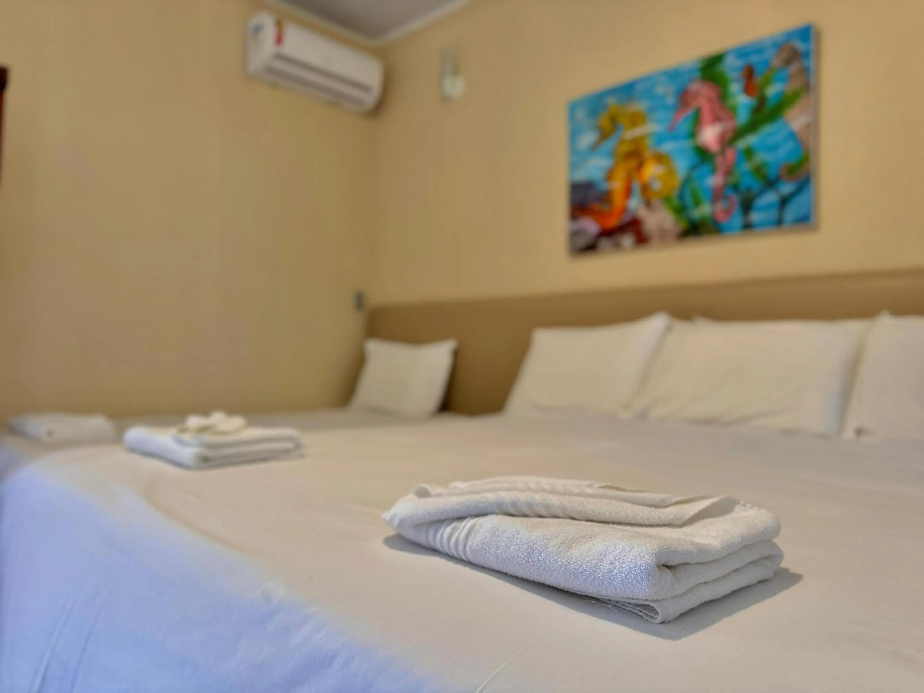 Bed in Pousada Recanto do Prado
