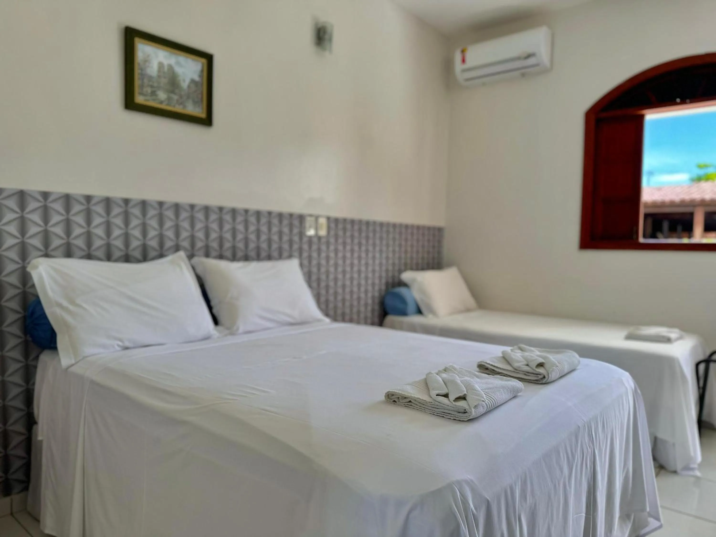 Bed in Pousada Recanto do Prado