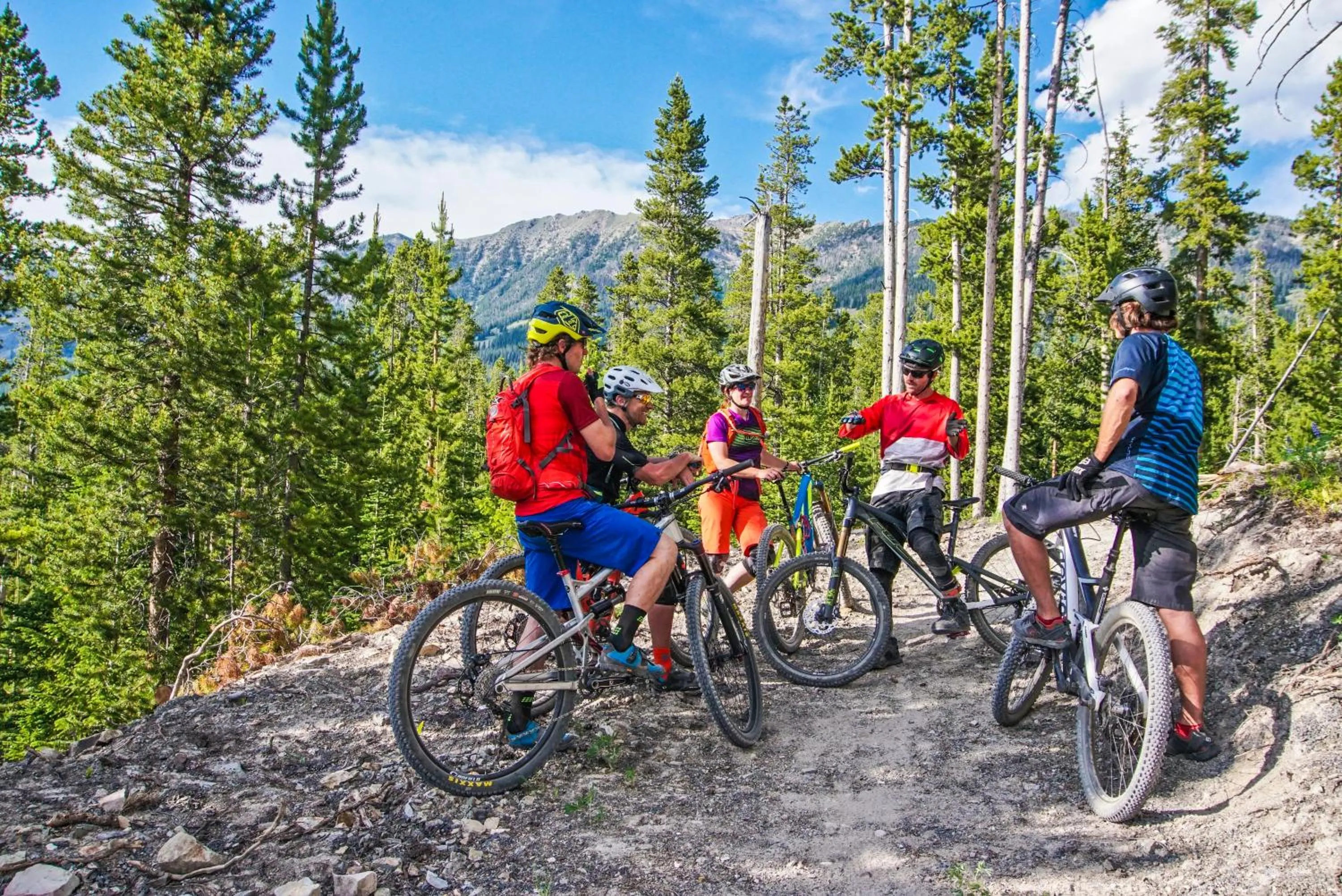 Cycling in Huntley Lodge at Big Sky Resort