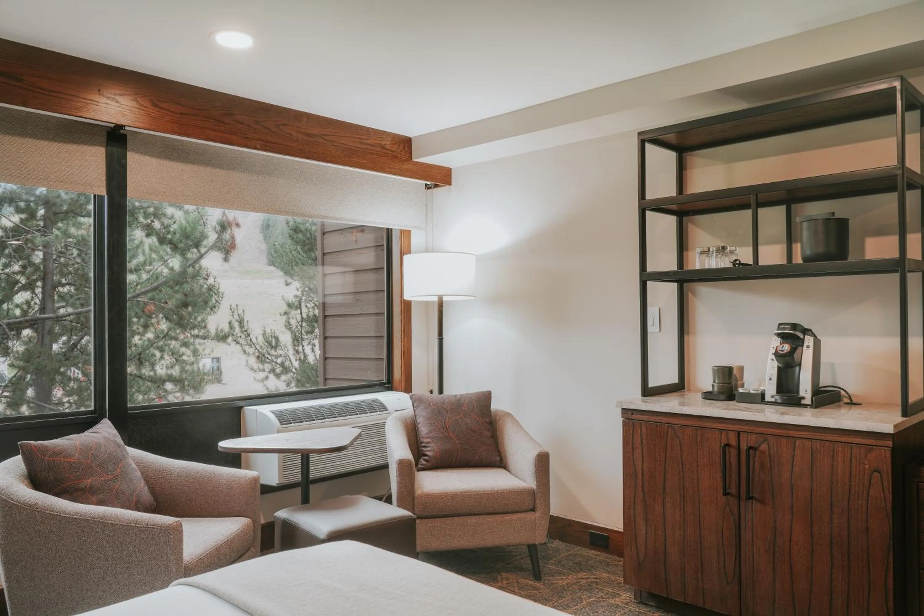 Coffee/tea facilities in Huntley Lodge at Big Sky Resort