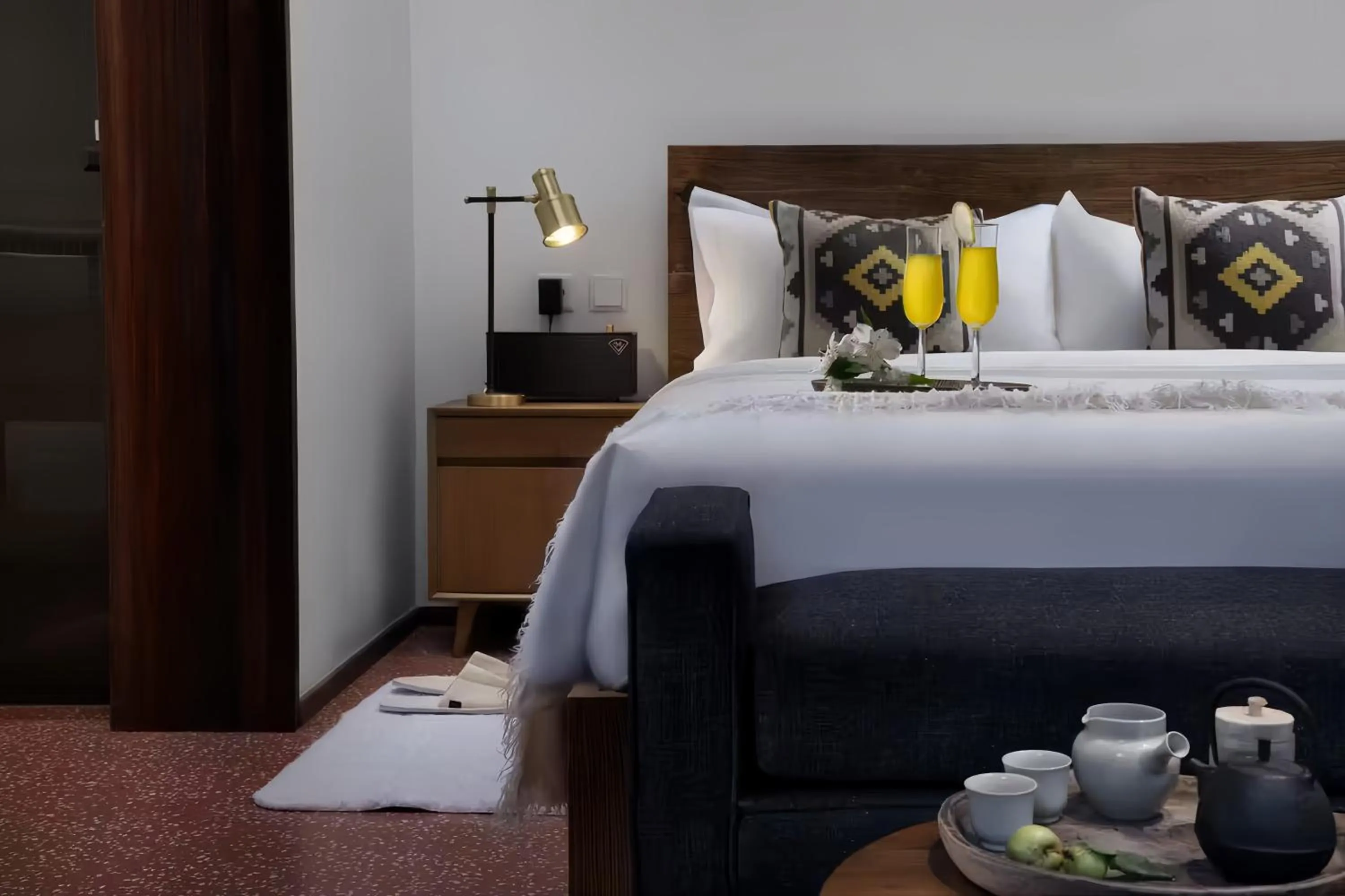 Bed in Peking Yard Boutique Hotel