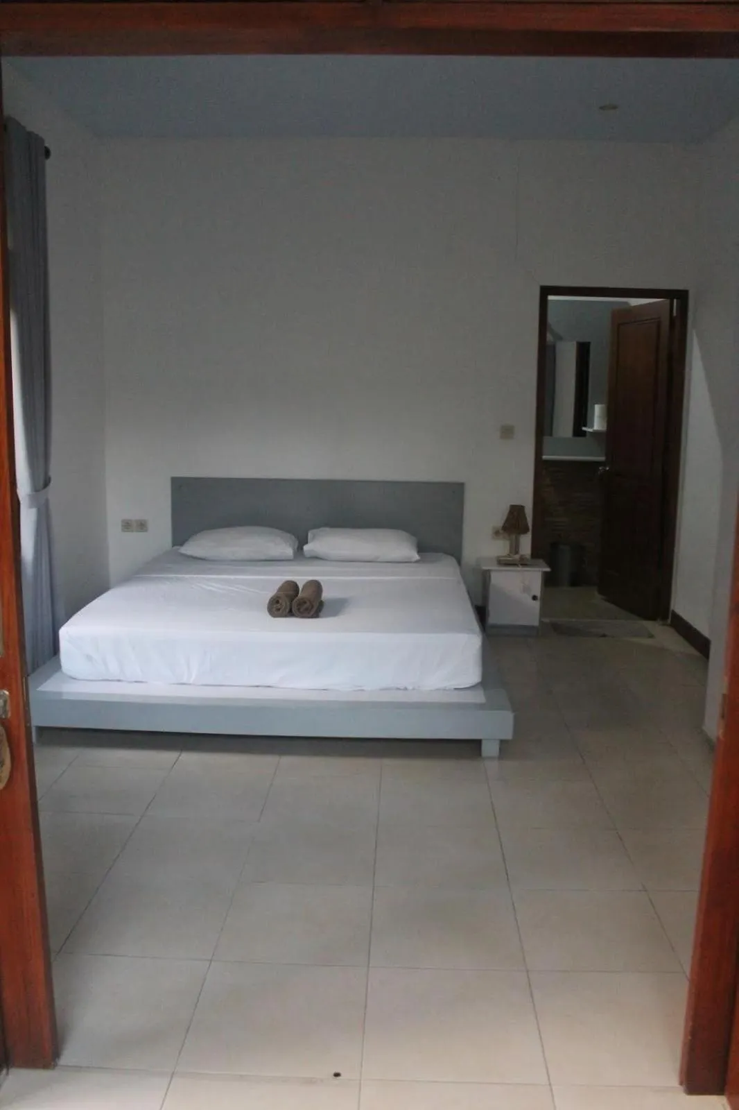 Bed in Gili Smile Bungalow