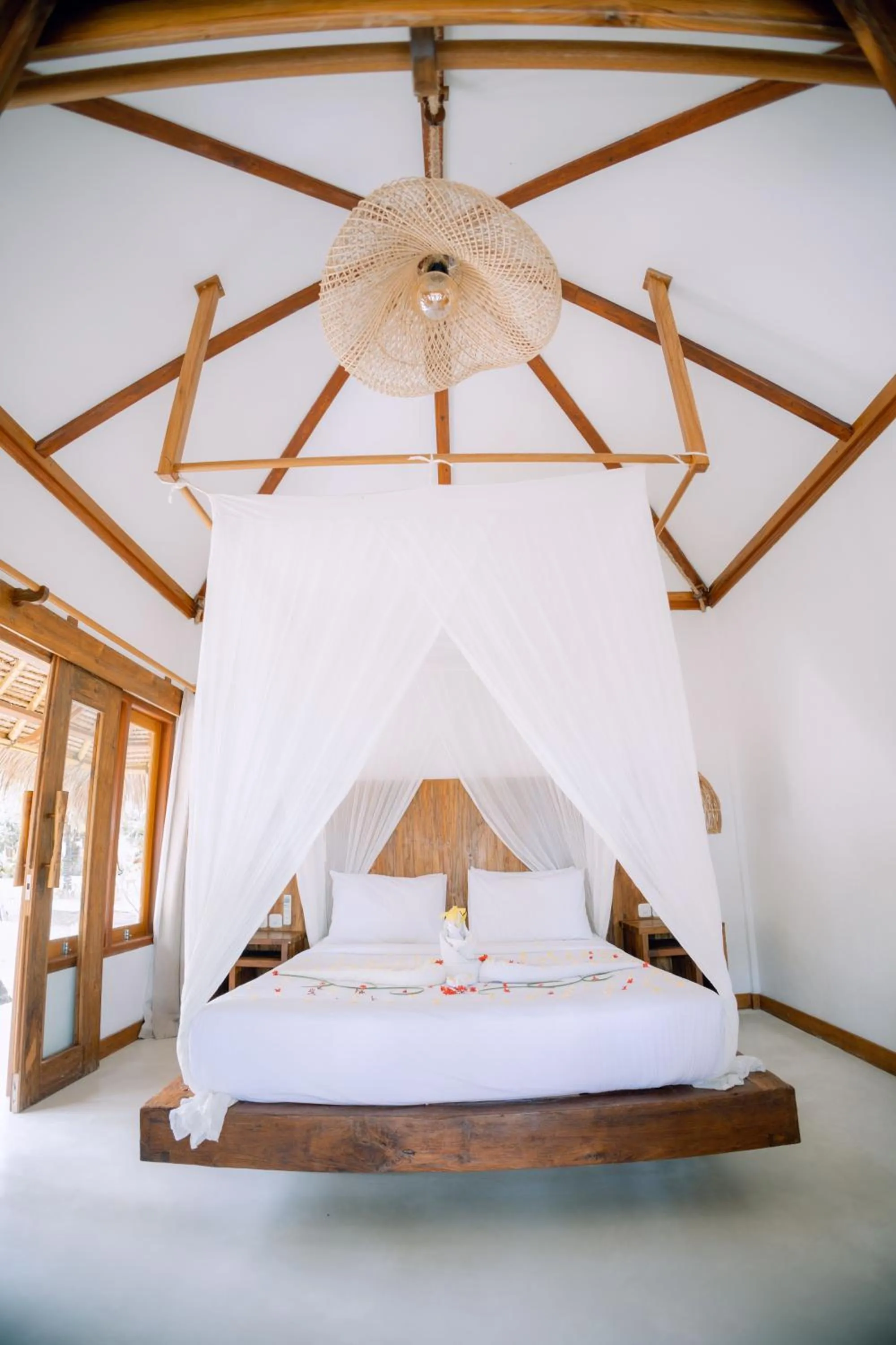 Bed in Island View Bar & Bungalow