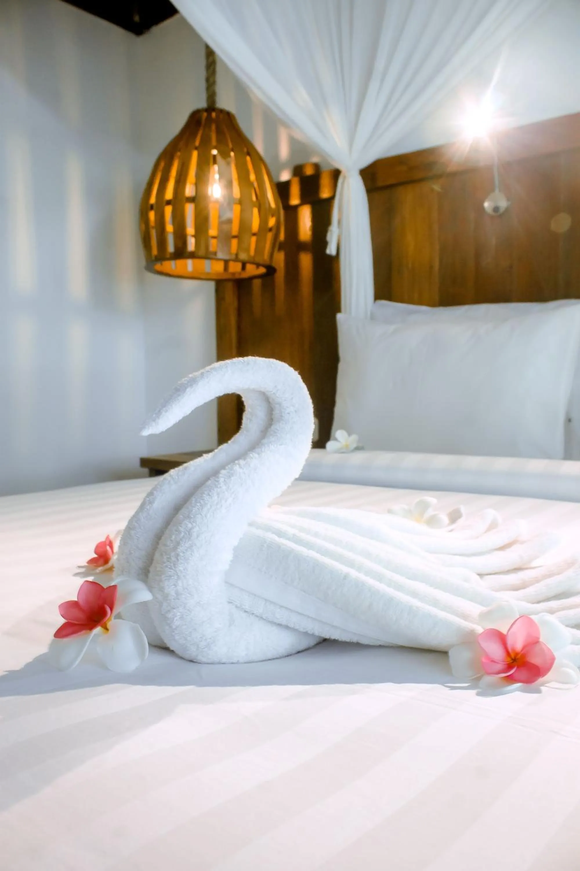 Bed in Island View Bar & Bungalow