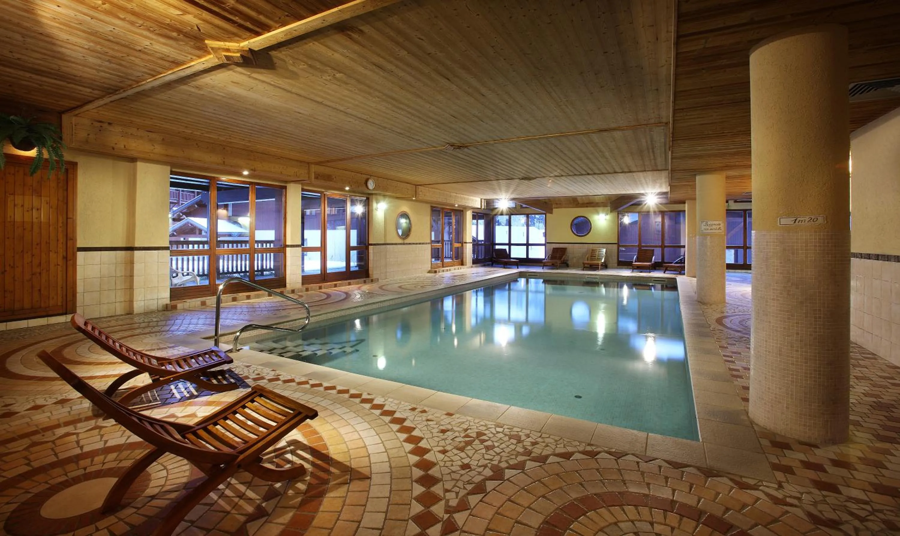 Swimming pool in Résidence Les Arolles by Les Etincelles