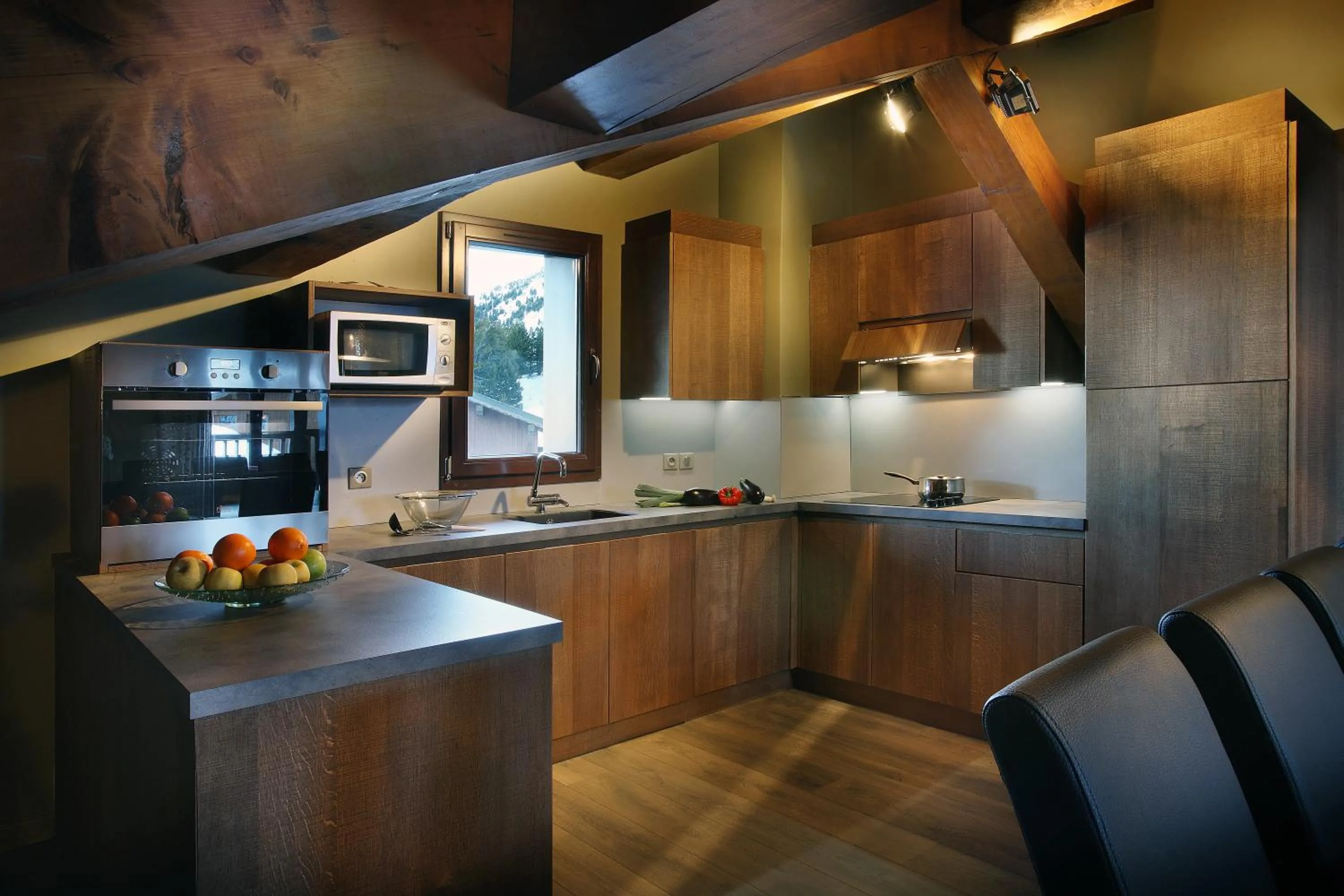 Kitchen or kitchenette in Résidence Les Arolles by Les Etincelles