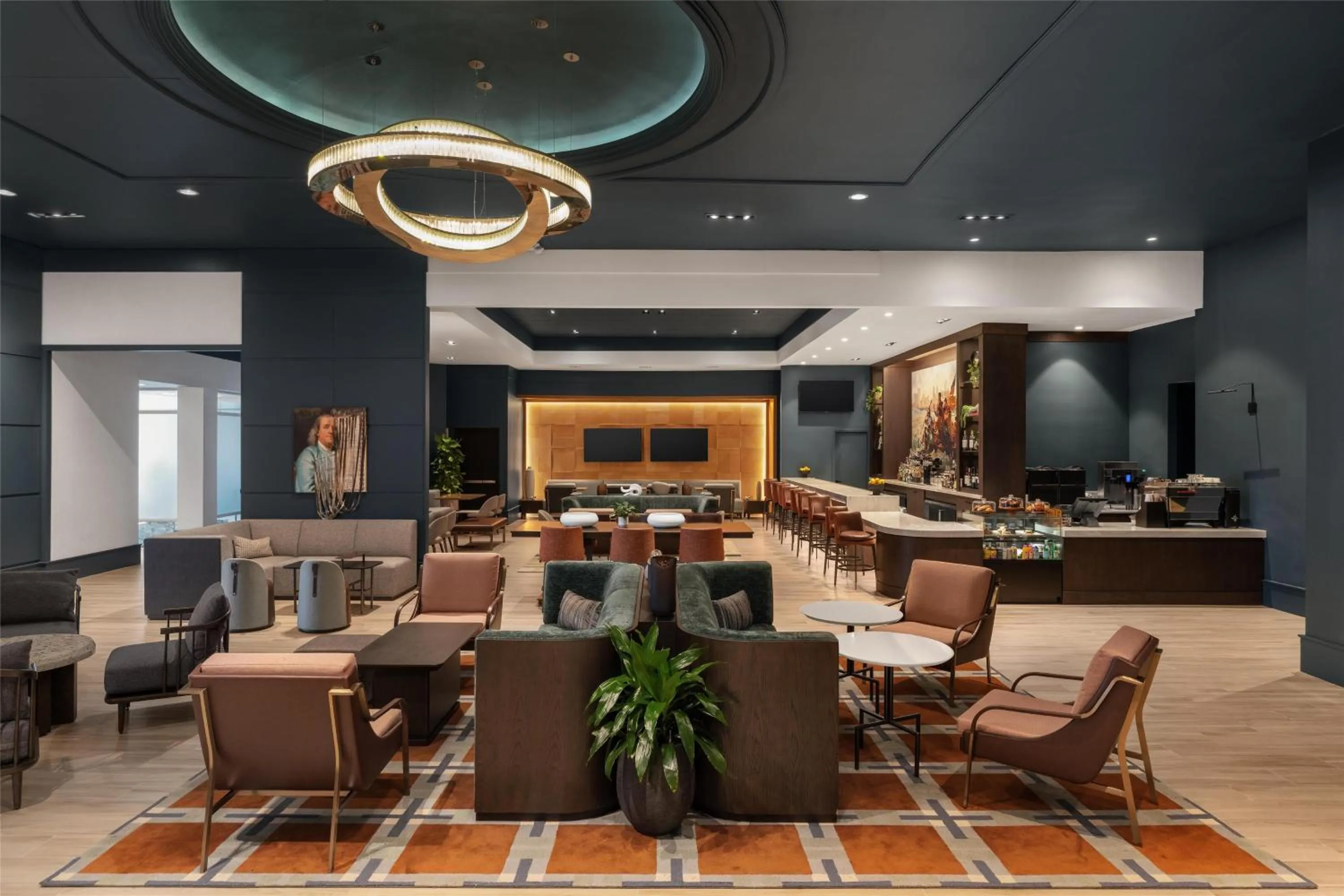 Lobby or reception in Hilton Philadelphia City Avenue