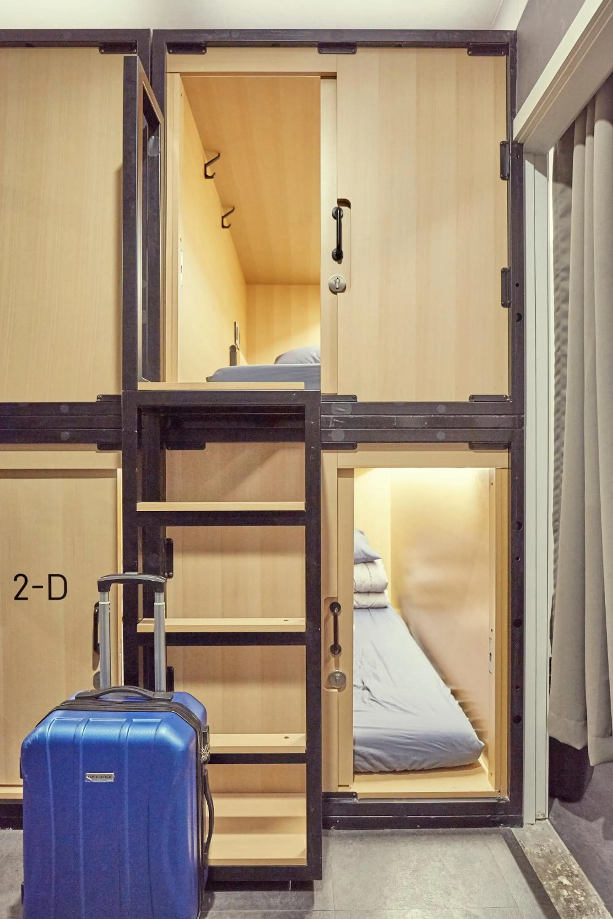 Photo of the whole room, Bed in THE CAPSULE Myeongdong