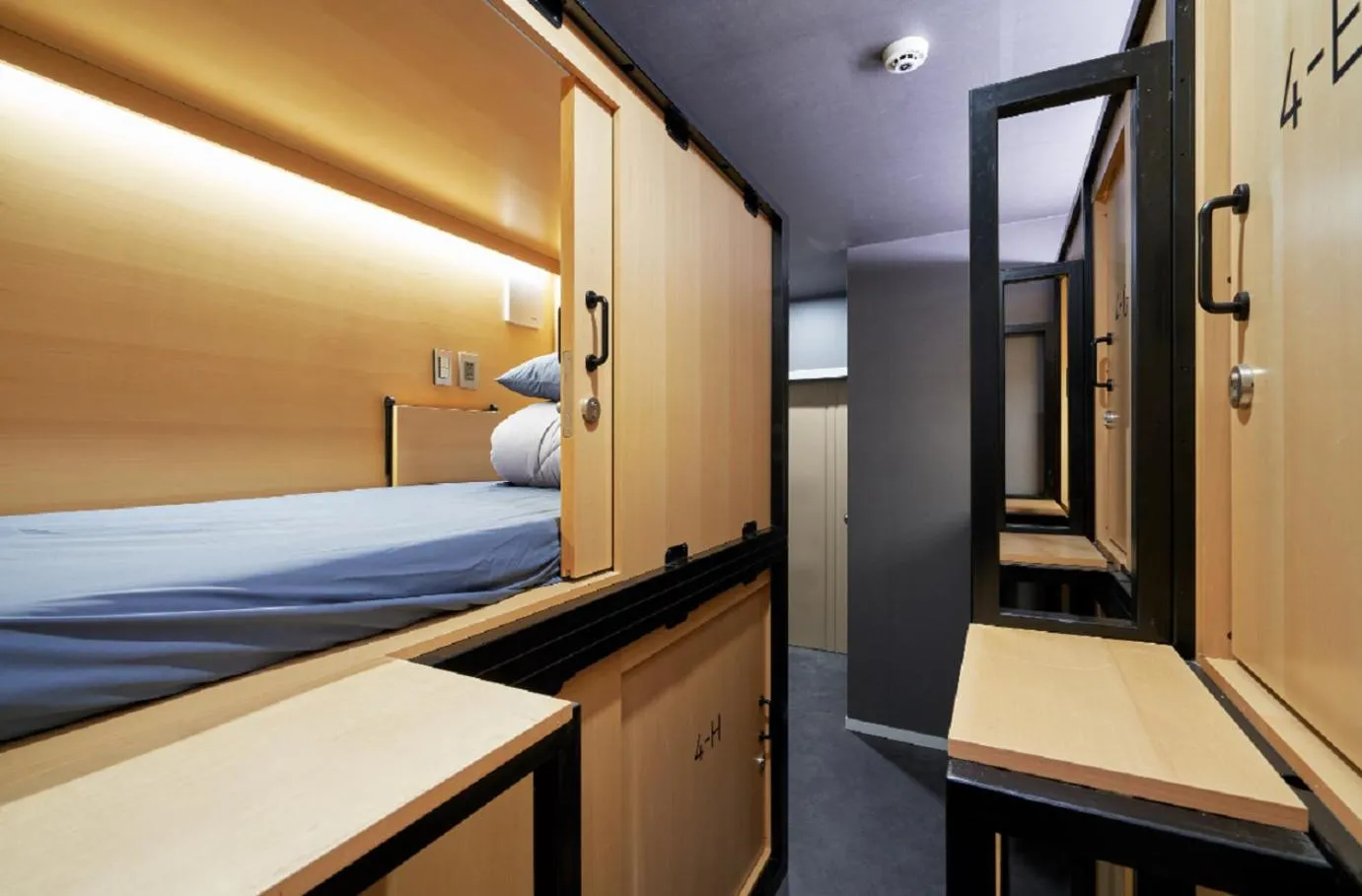 Bed in THE CAPSULE Myeongdong
