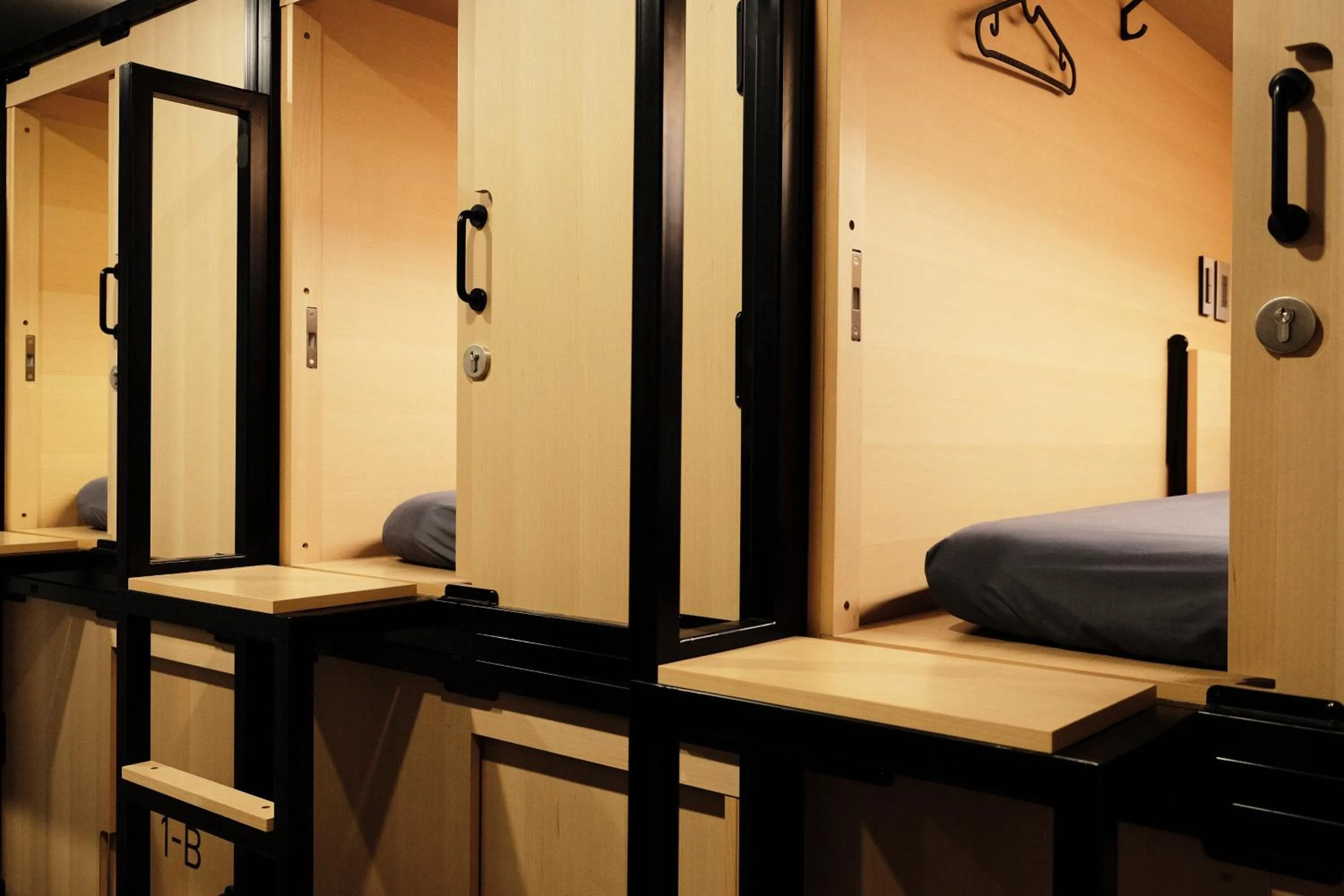 Photo of the whole room, Bed in THE CAPSULE Myeongdong