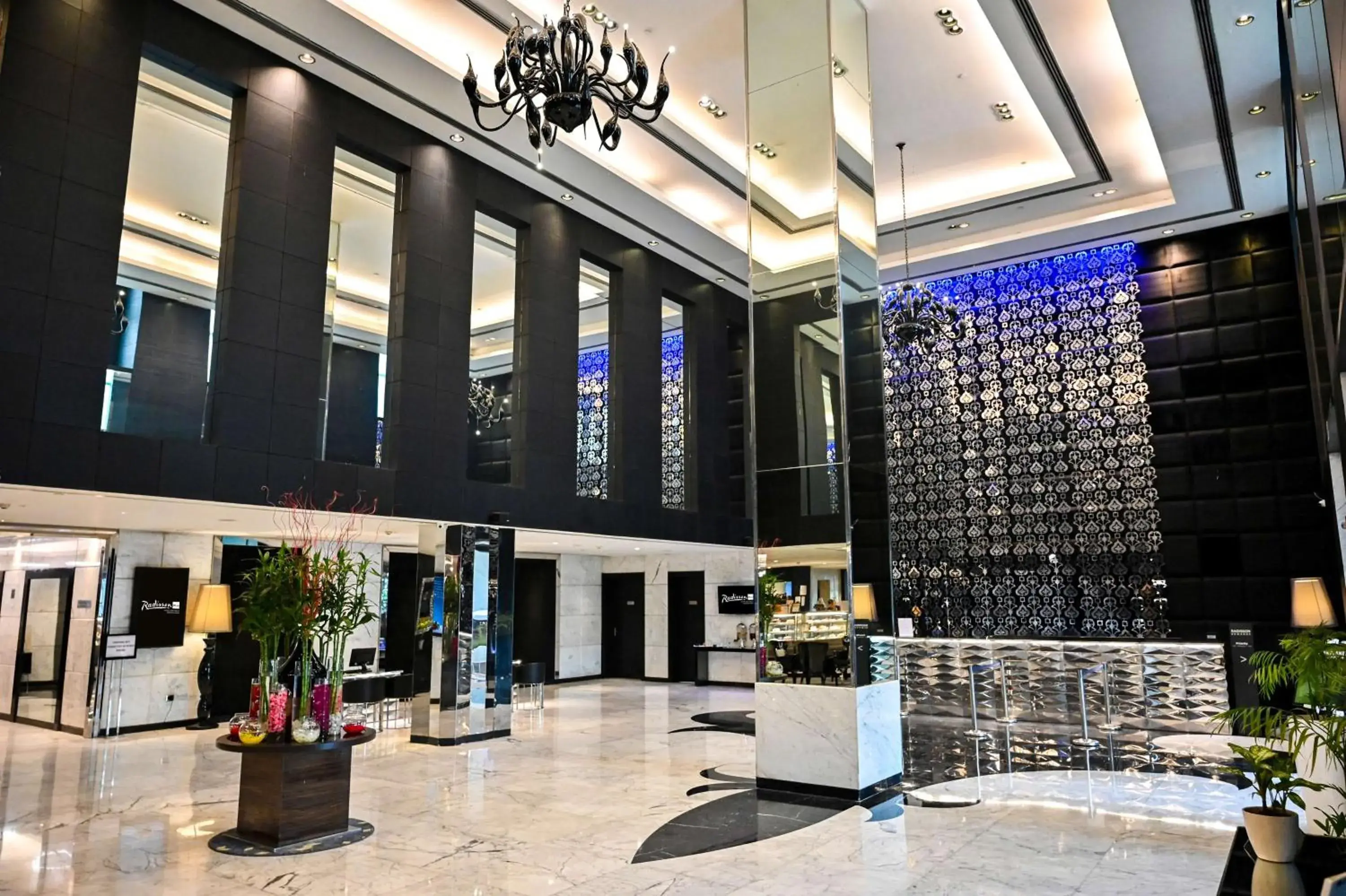 Lobby or reception in Radisson Blu Hotel New Delhi Paschim Vihar Lobby or reception in Radisson Blu Hotel New Delhi Paschim Vihar