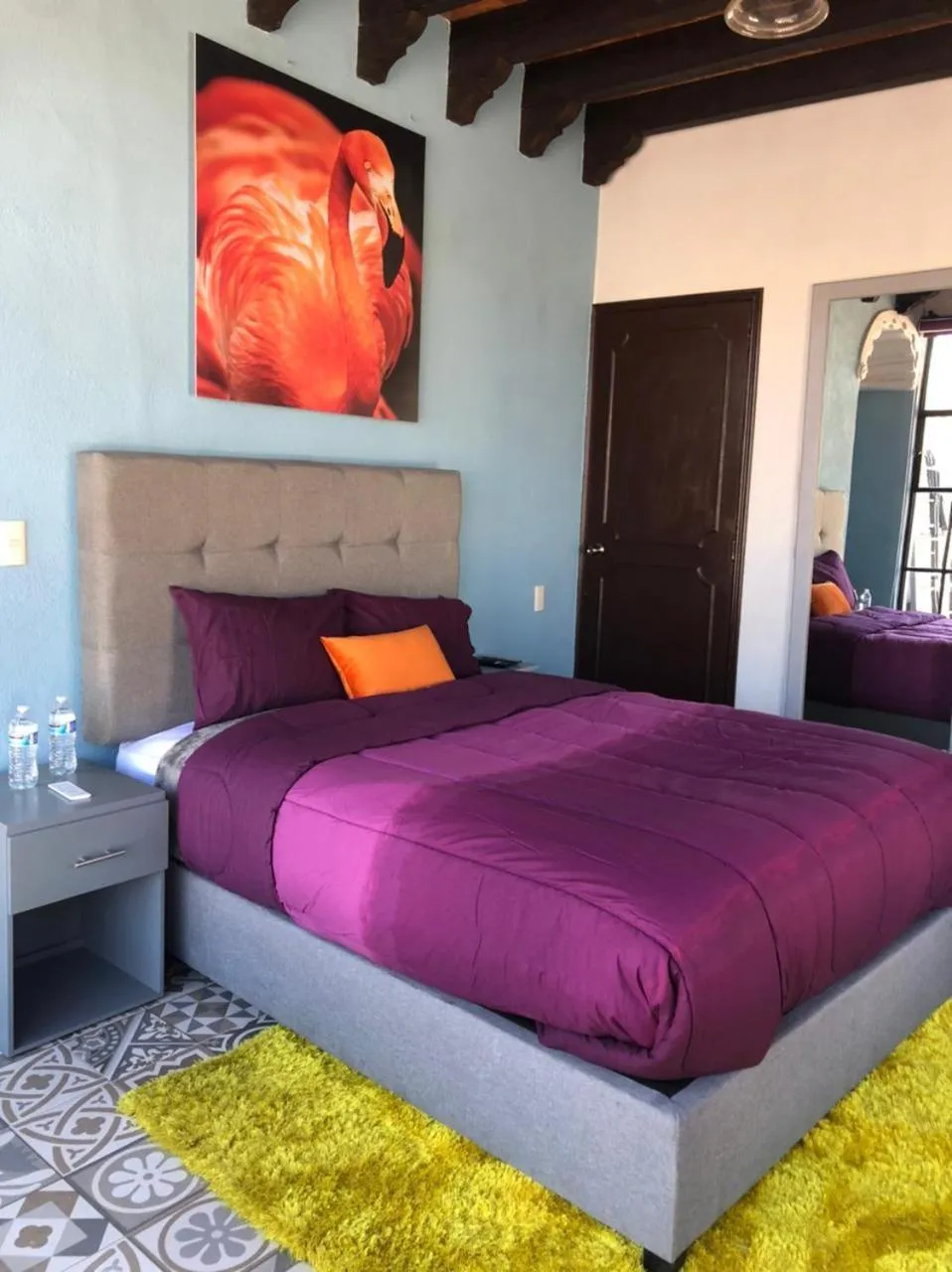 Bedroom, Bed in Hotel Corazón Mexicano