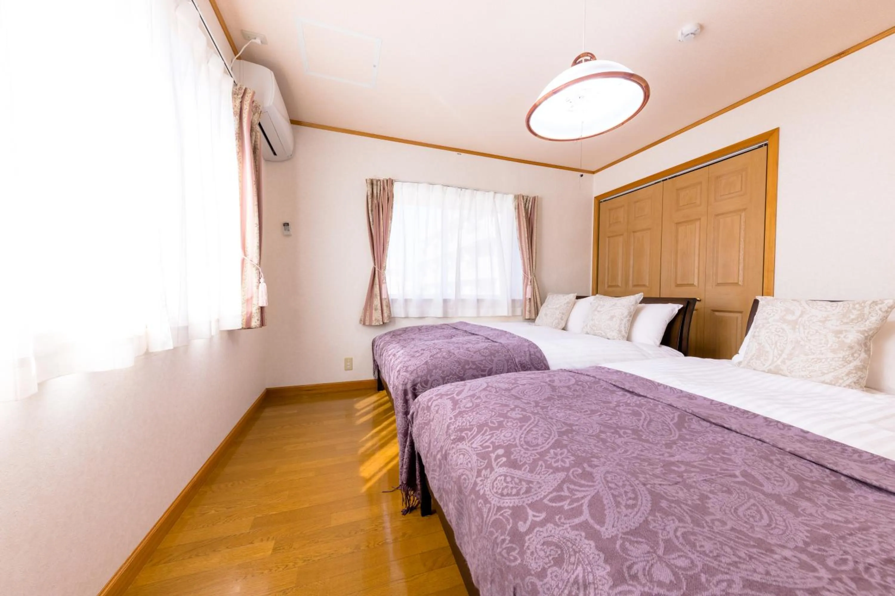 Bed in Ma Maison Mt. Fuji Kawaguchiko