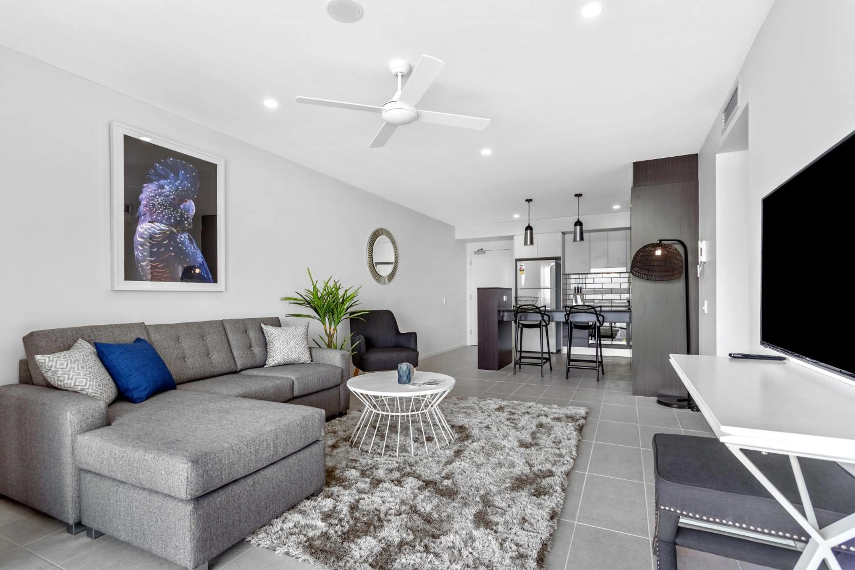 Living room in North Shore Oceanside Kawana