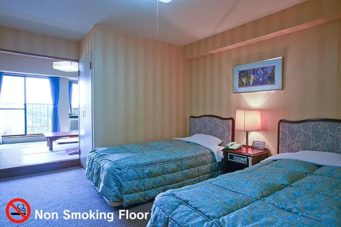 Bed in Hotel Green Hill Otaki