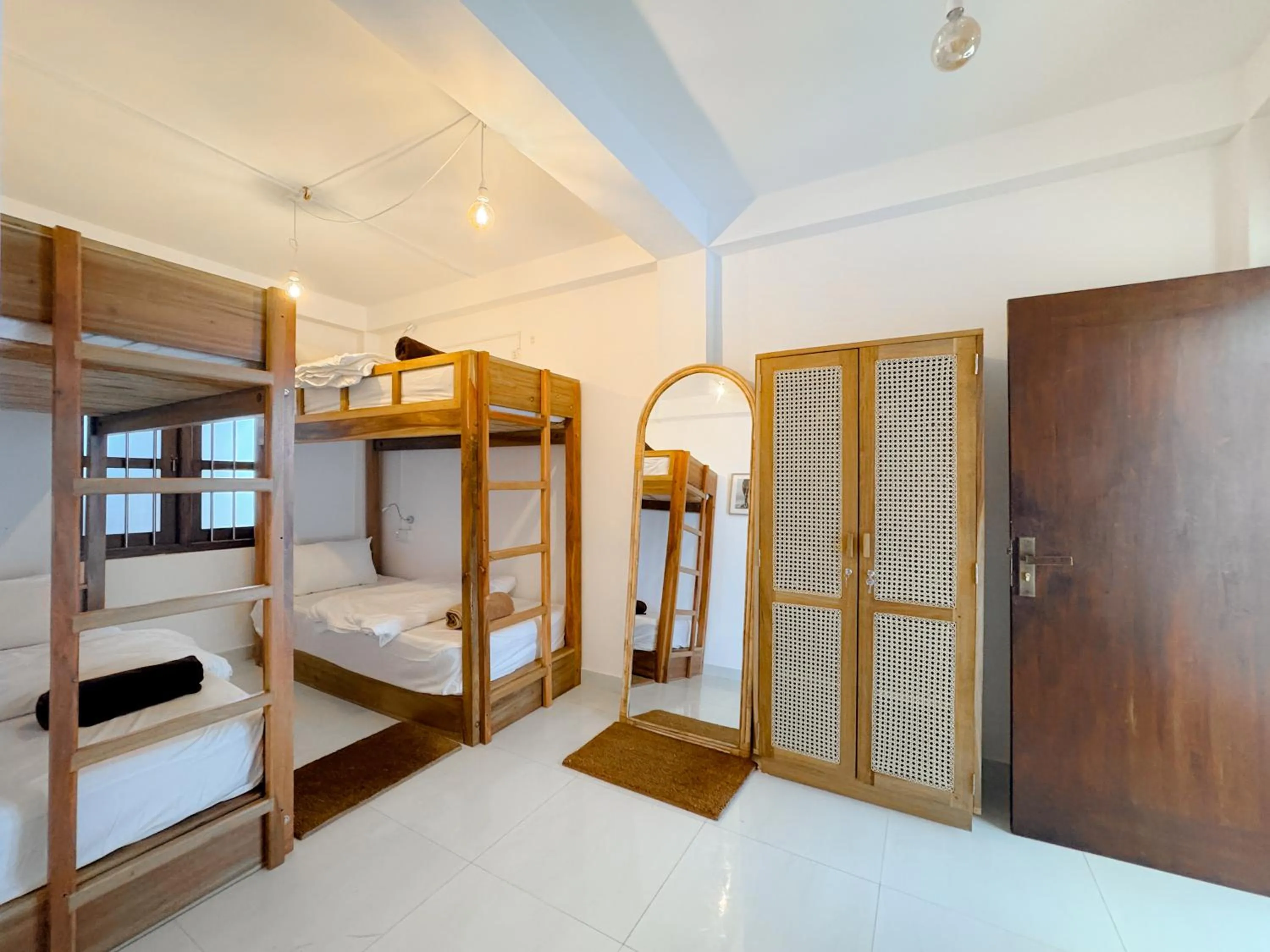 View (from property/room), Bed in Lucky's Surf Camp