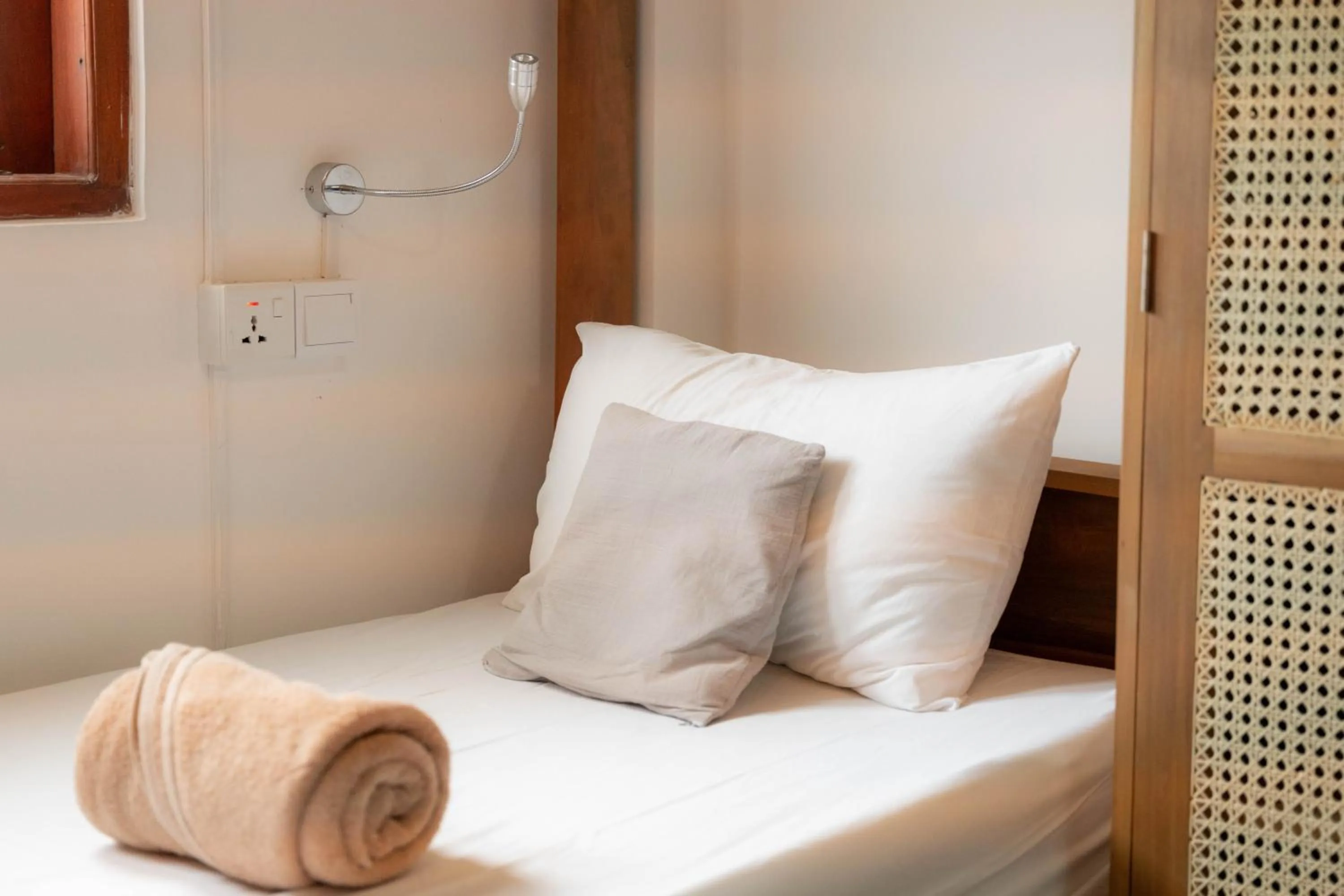 Bed in Lucky's Surf Camp