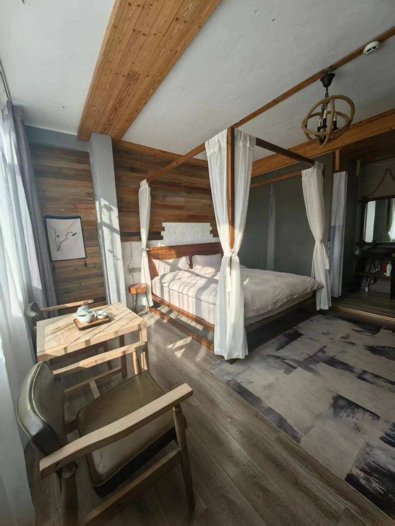 Bed in Autumn Inn