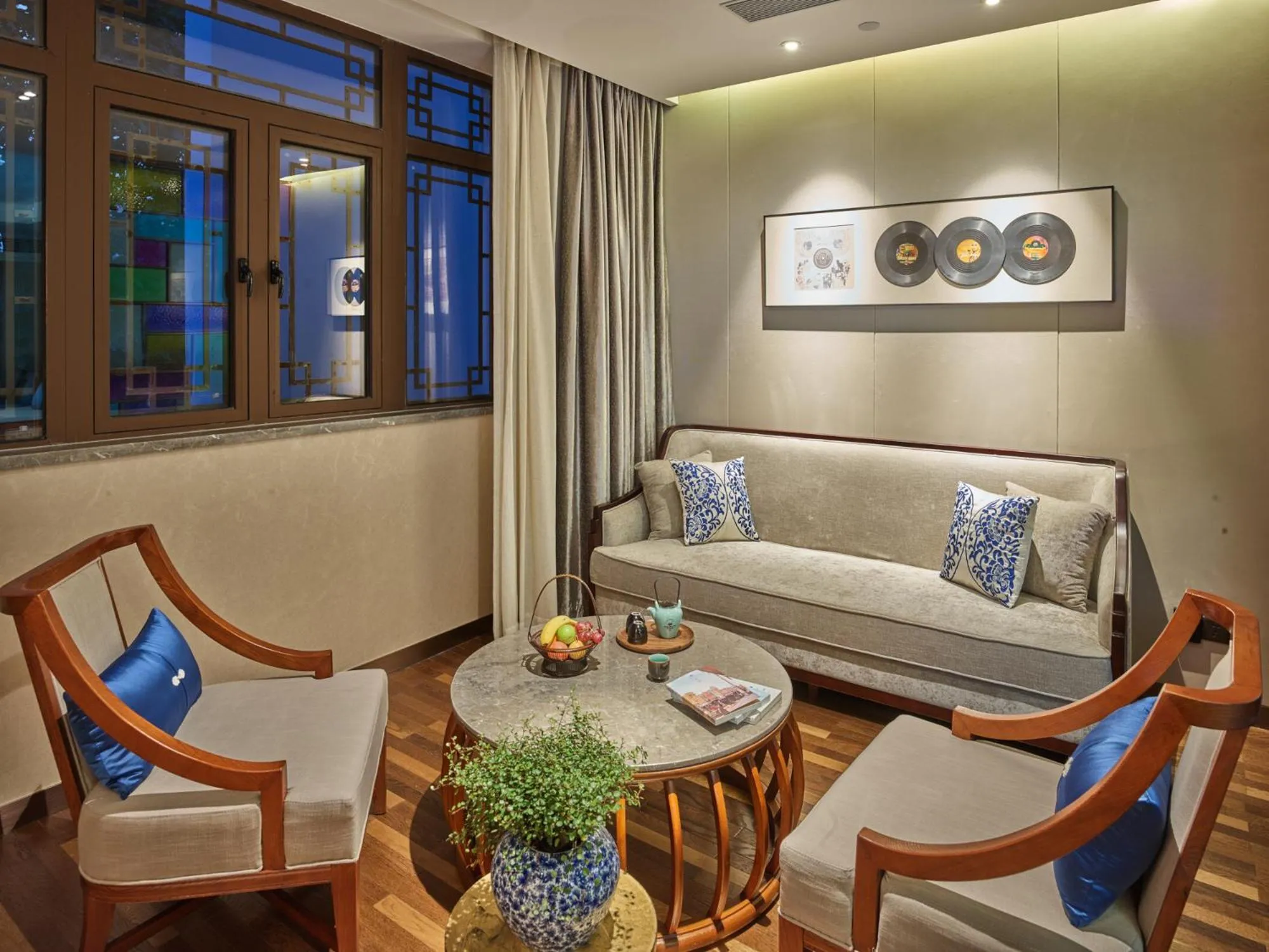 Seating area in SSAW Boutique Hotel Nanjing Grand Theatre