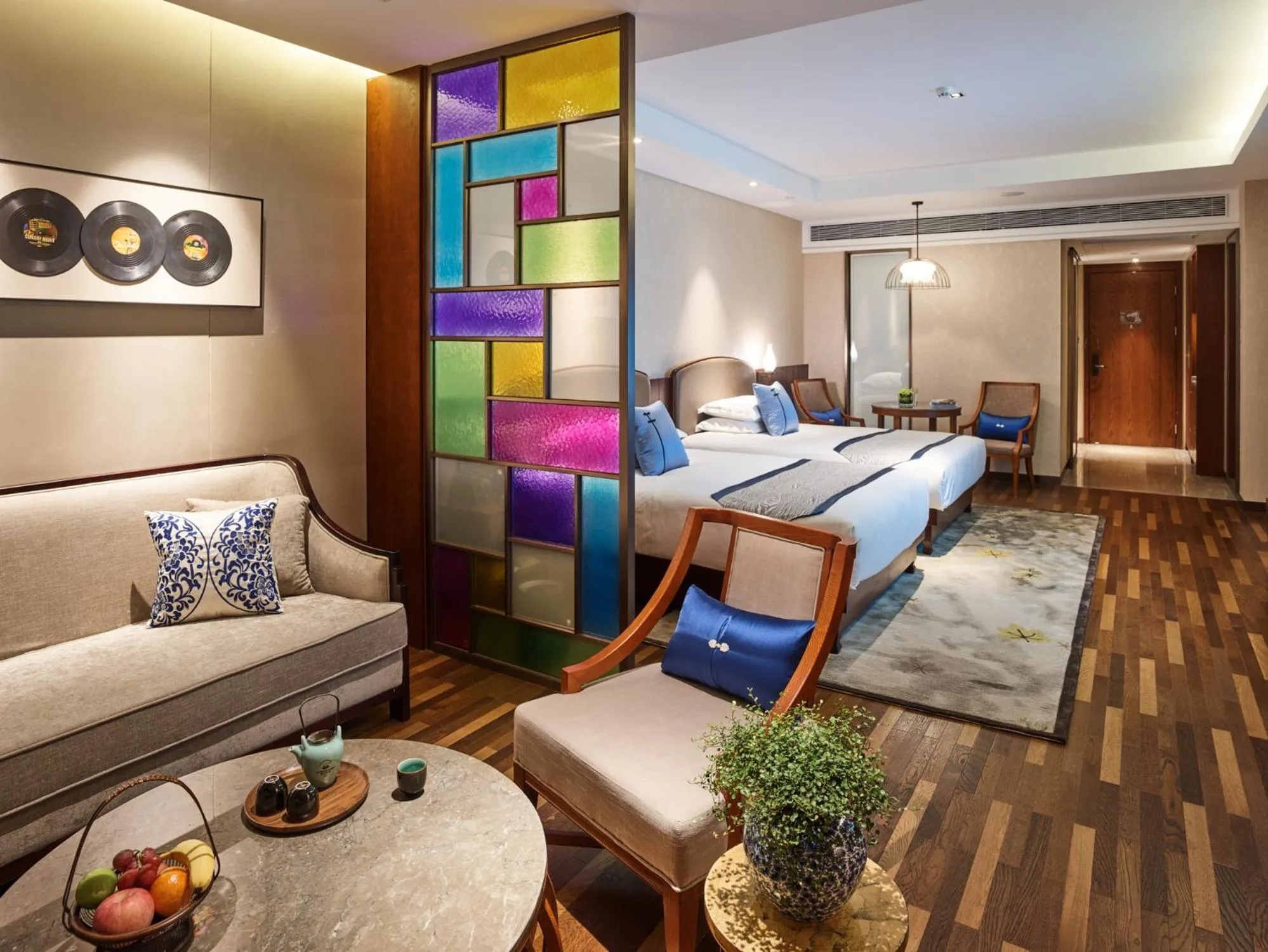 Bed in SSAW Boutique Hotel Nanjing Grand Theatre