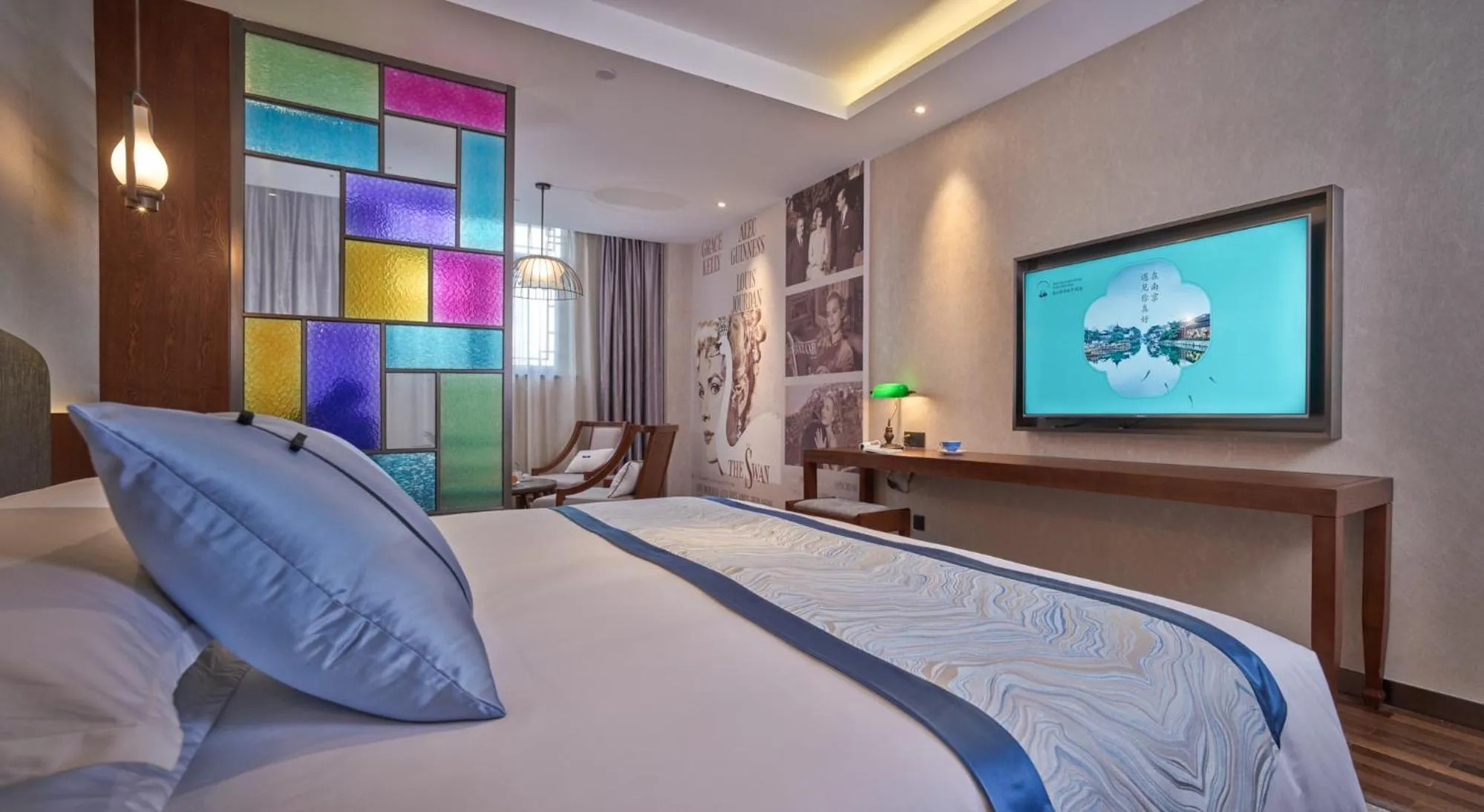 Bed in SSAW Boutique Hotel Nanjing Grand Theatre