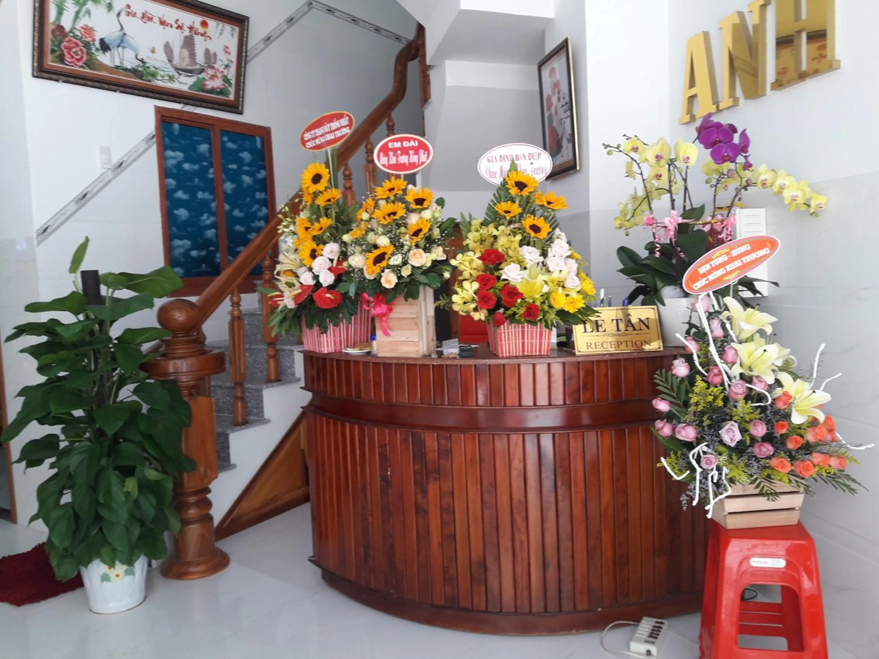 Lobby or reception in Anh Quân Hotel