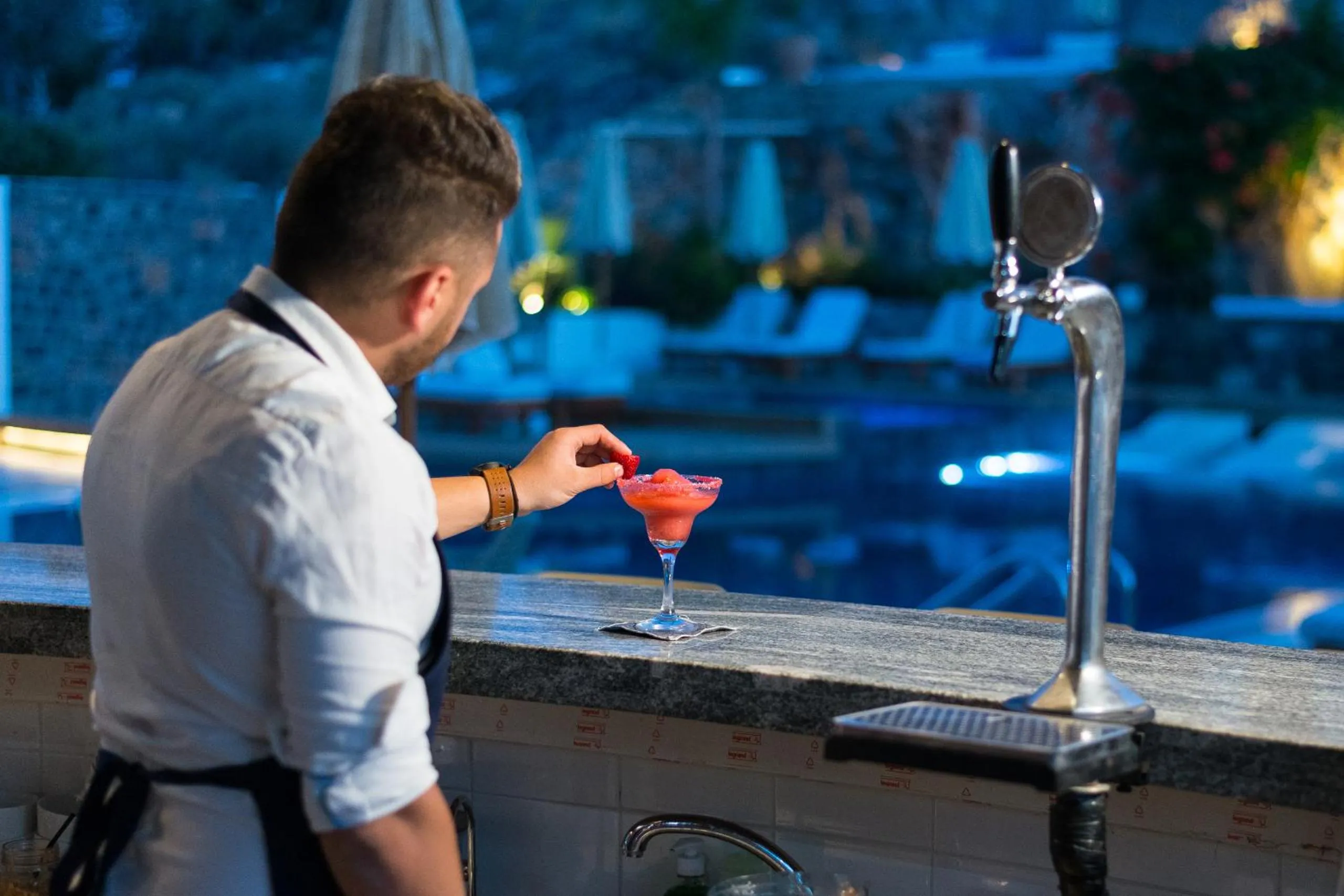 Lounge or bar in Elounda Orama