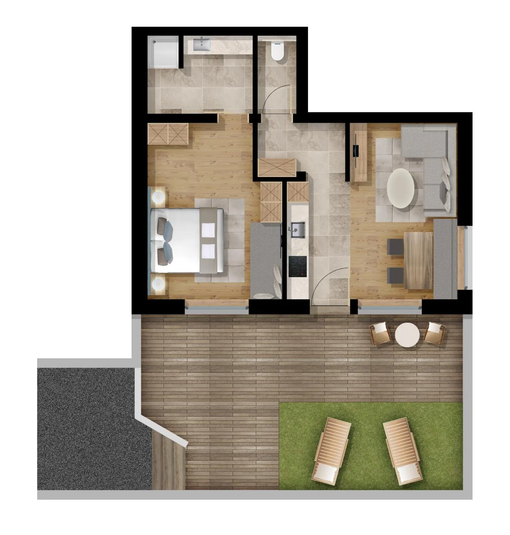 Kitchen or kitchenette in Easy Living Apartment Ötztal