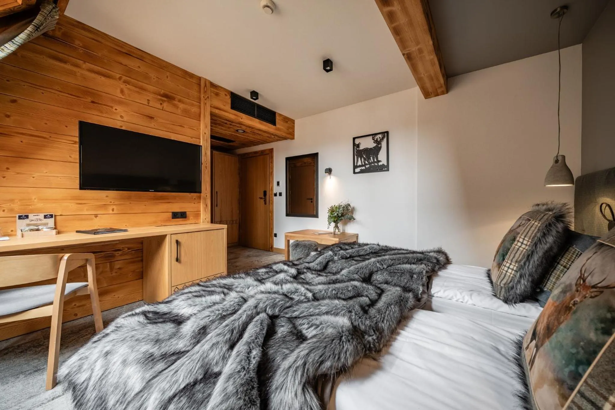 Bed in Hotel Litworowy Staw