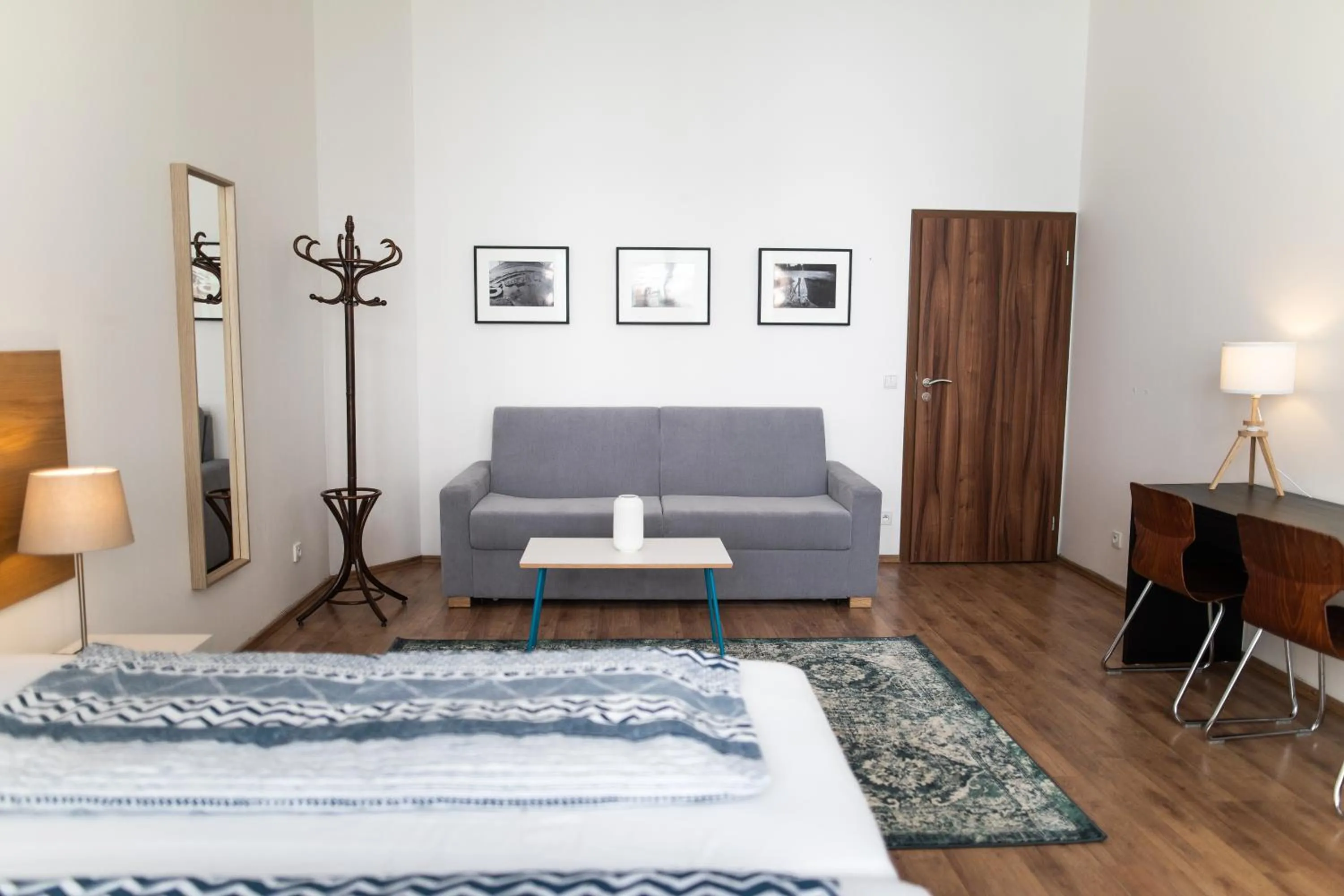 Seating area, Bed in Jacob Brno