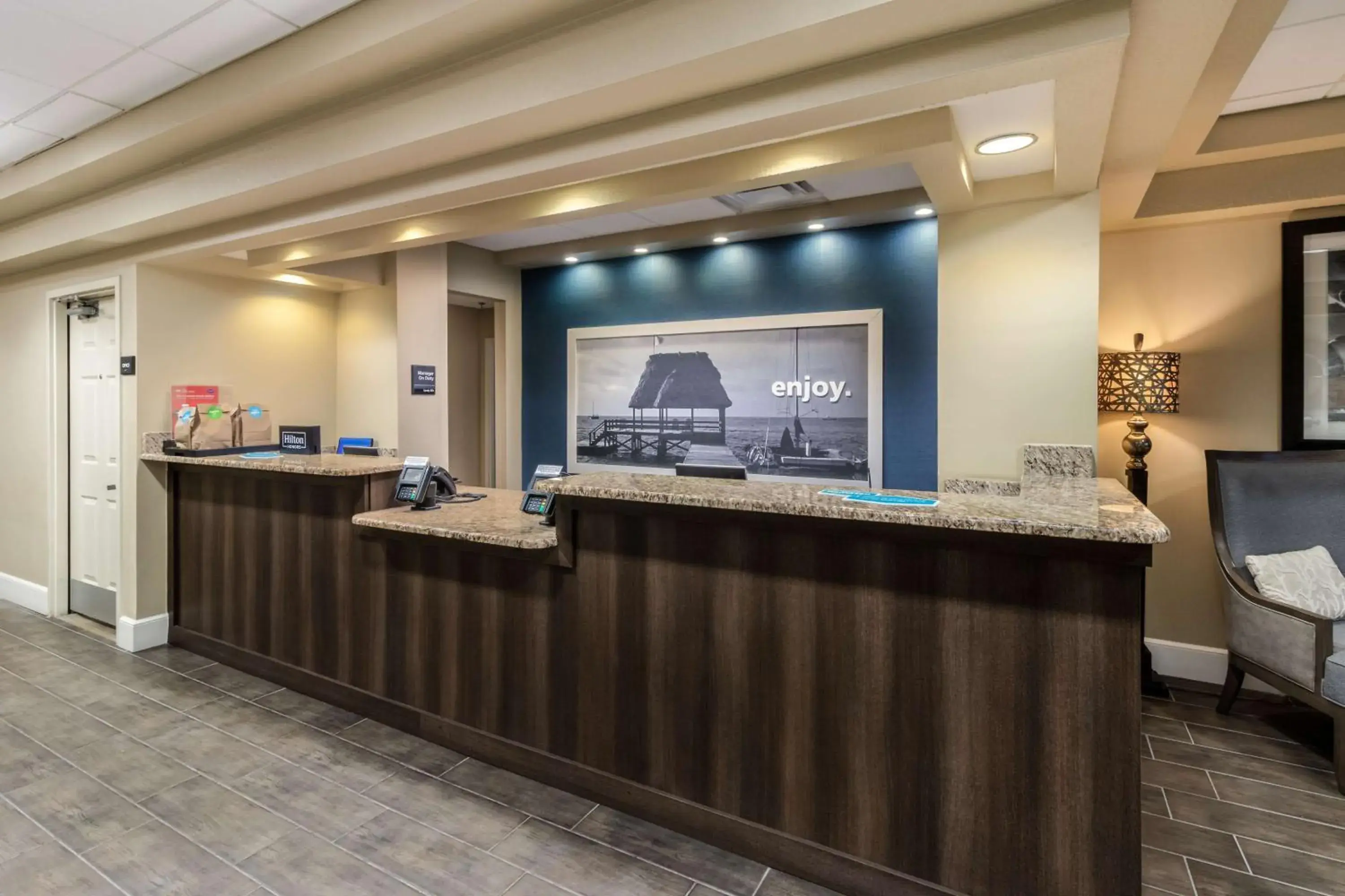 Lobby or reception in Hampton Inn Daytona Shores-Oceanfront Lobby or reception in Hampton Inn Daytona Shores-Oceanfront