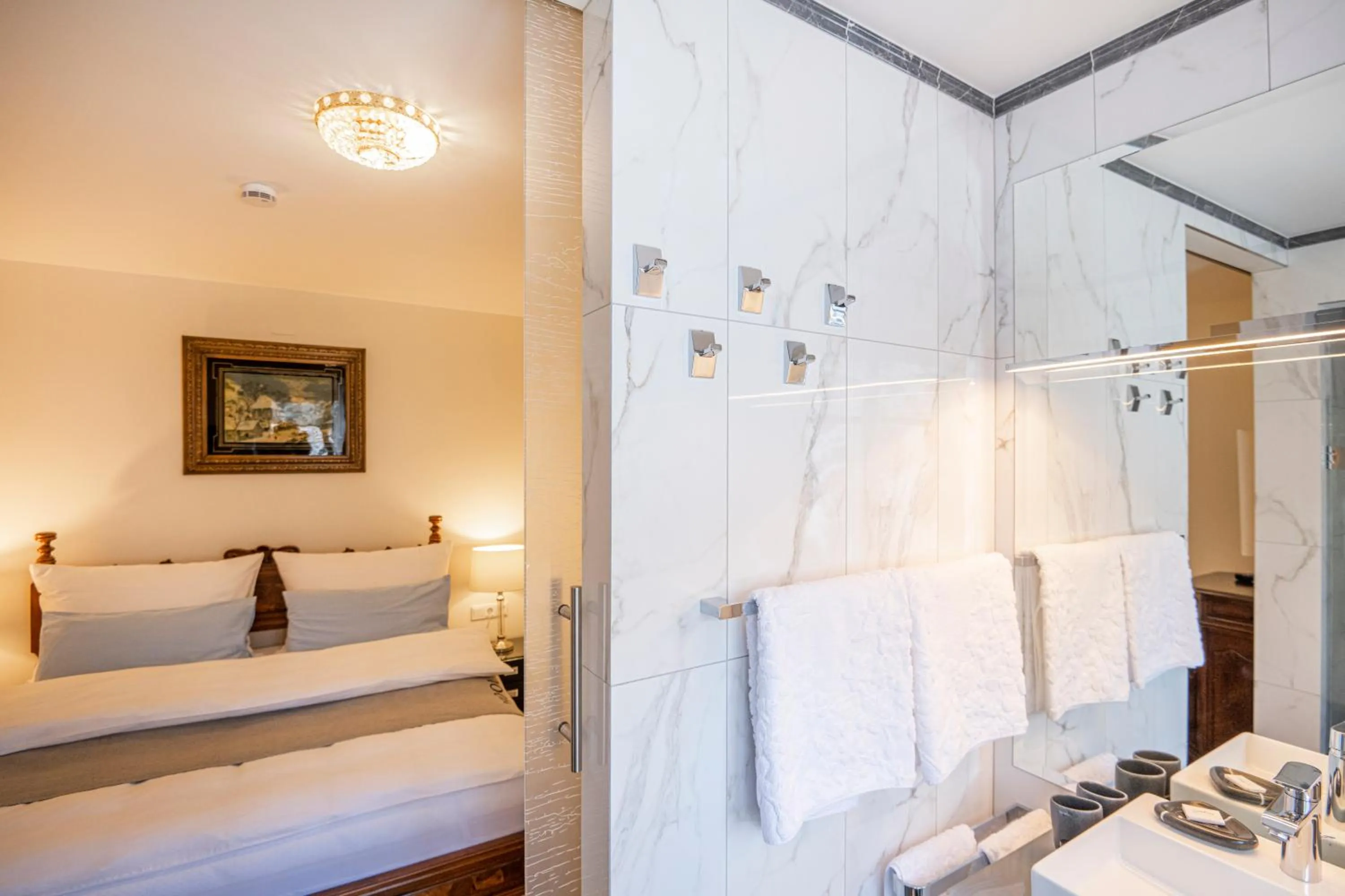 Bathroom, Bed in Residenz Kaiser Franz Josef