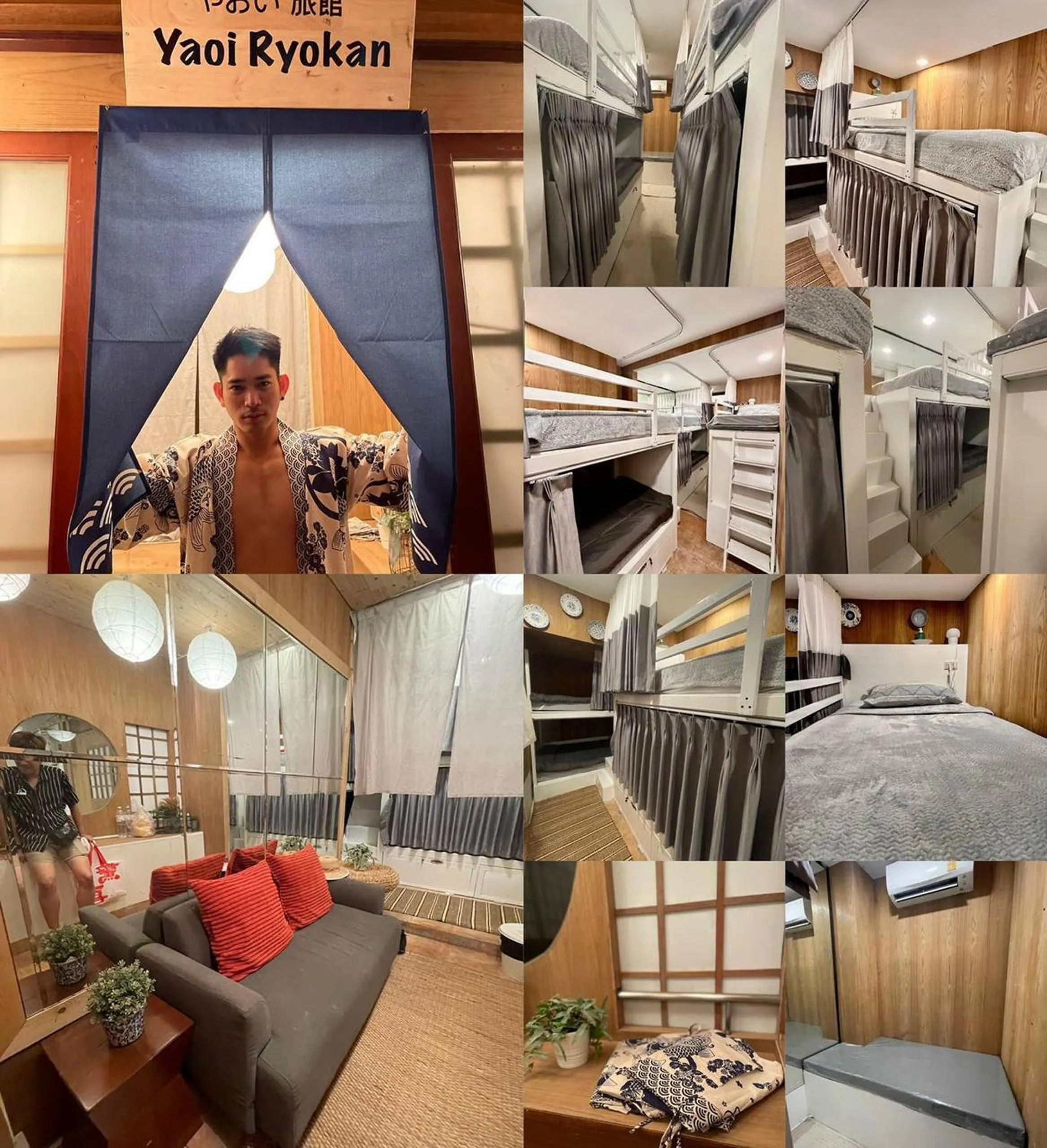 Bed in Blu Cabin Ari Stylish Gay Poshtel