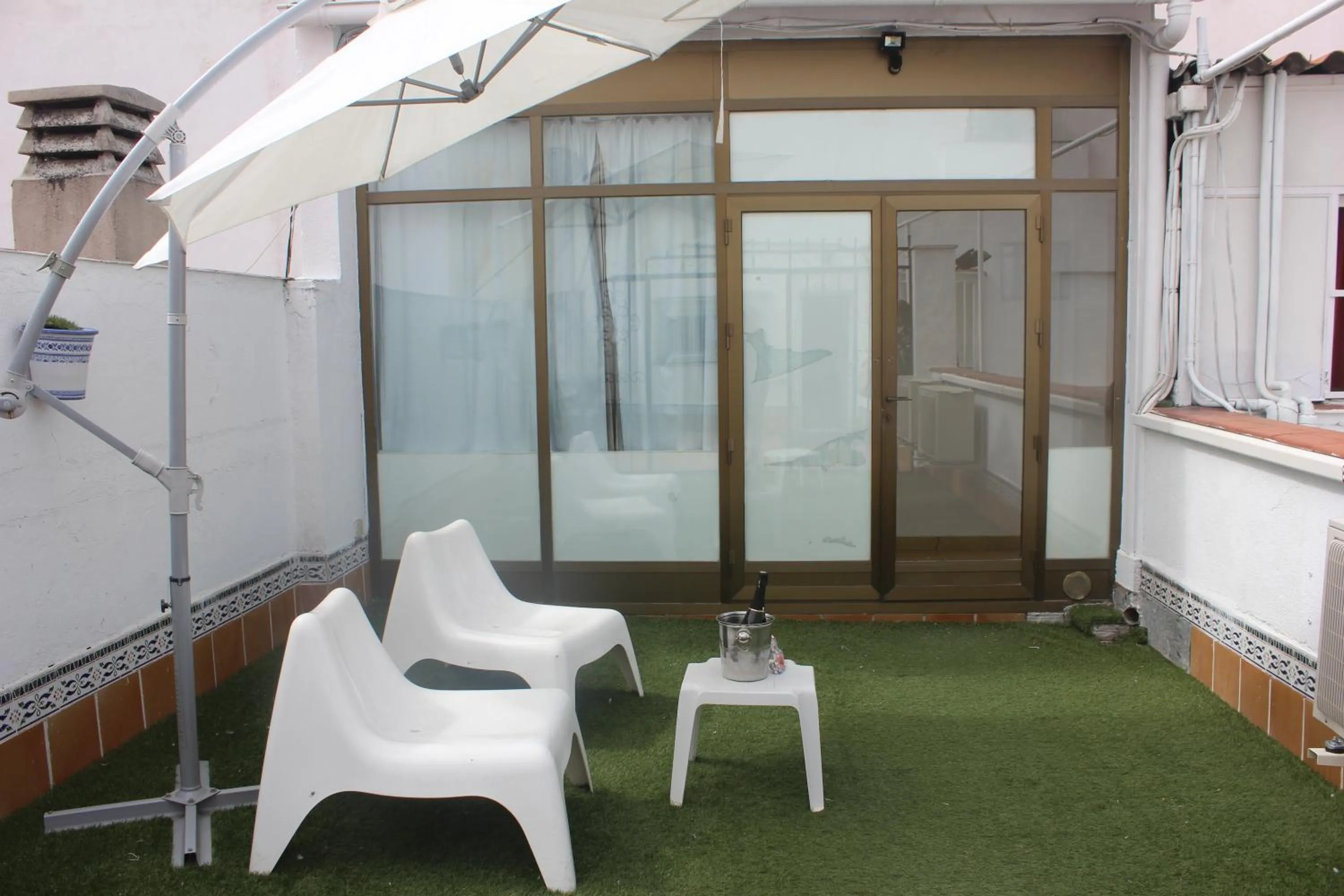 Garden in Hostal Falfes