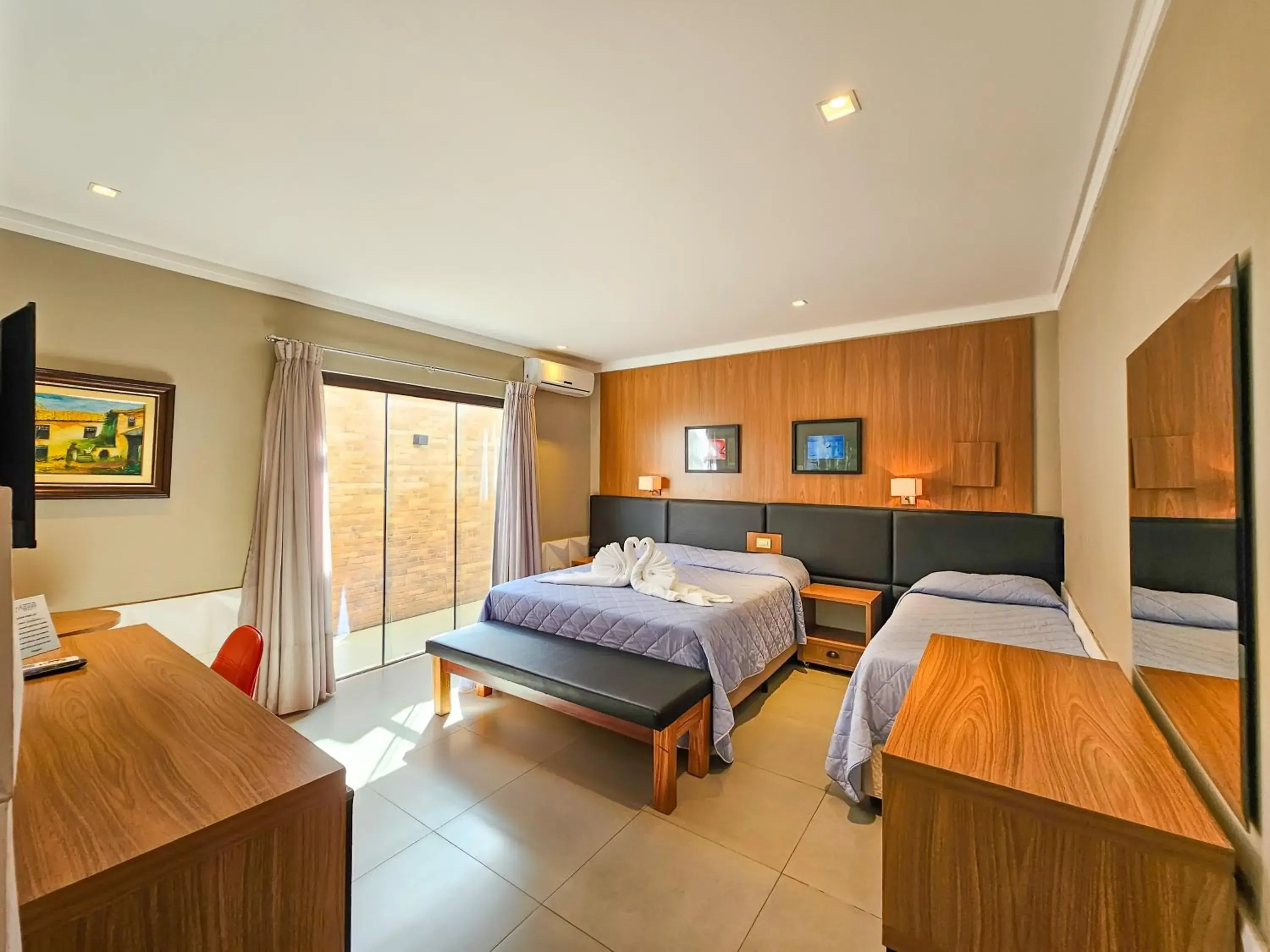 Bed in Hotel Paraíso das Águas Bonito Bed in Hotel Paraíso das Águas Bonito