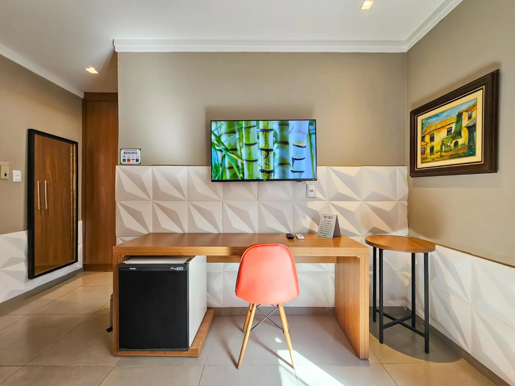 TV and multimedia, Bed in Hotel Paraíso das Águas Bonito