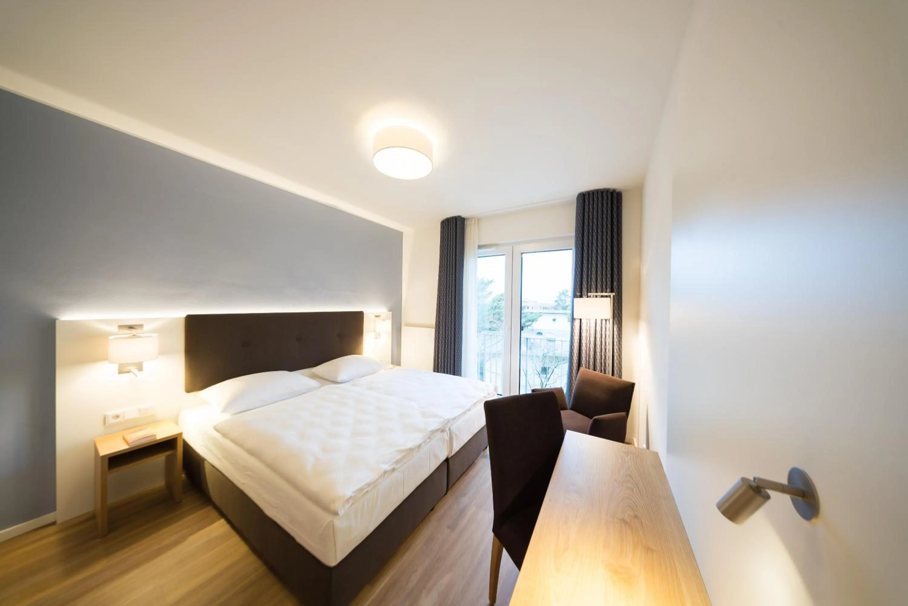 Bed in Haus Rissen Gaestehaus