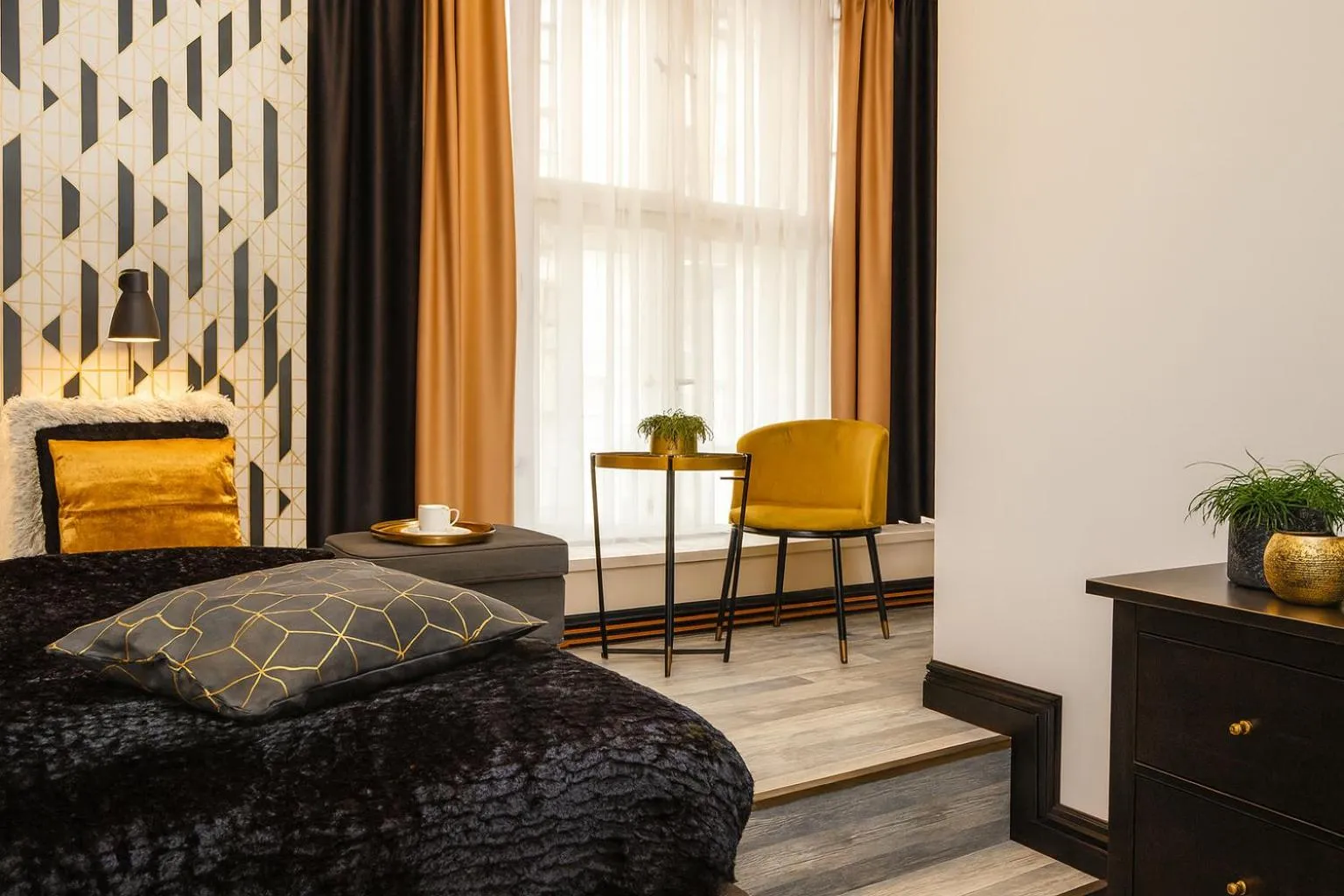 Bedroom, Bed in Golden Prague Rooms