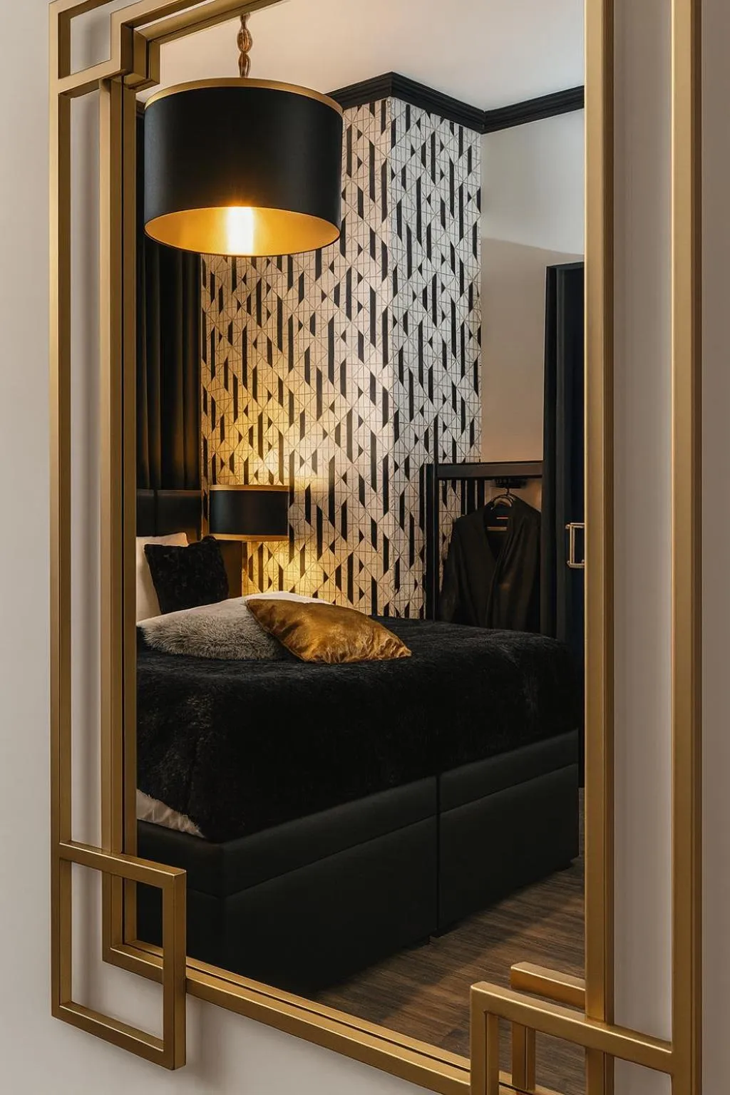 Decorative detail, Bed in Golden Prague Rooms