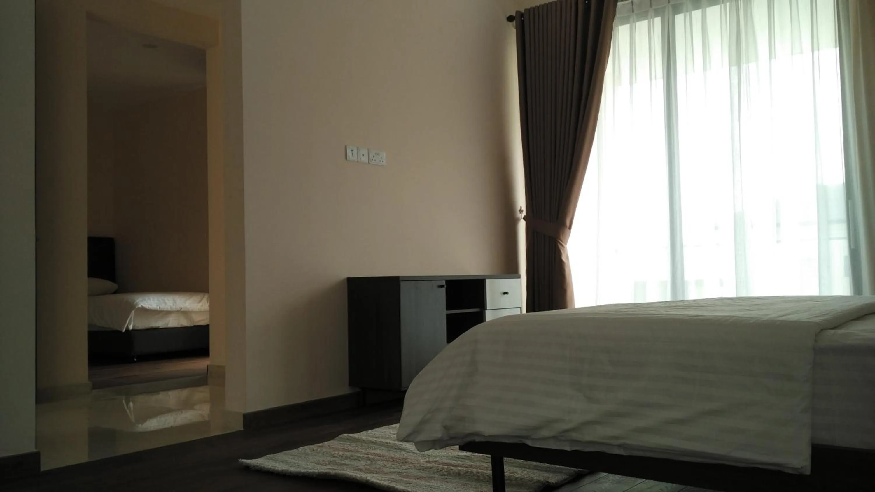 Bathroom, Bed in SleepRest @ Nagoya Valley