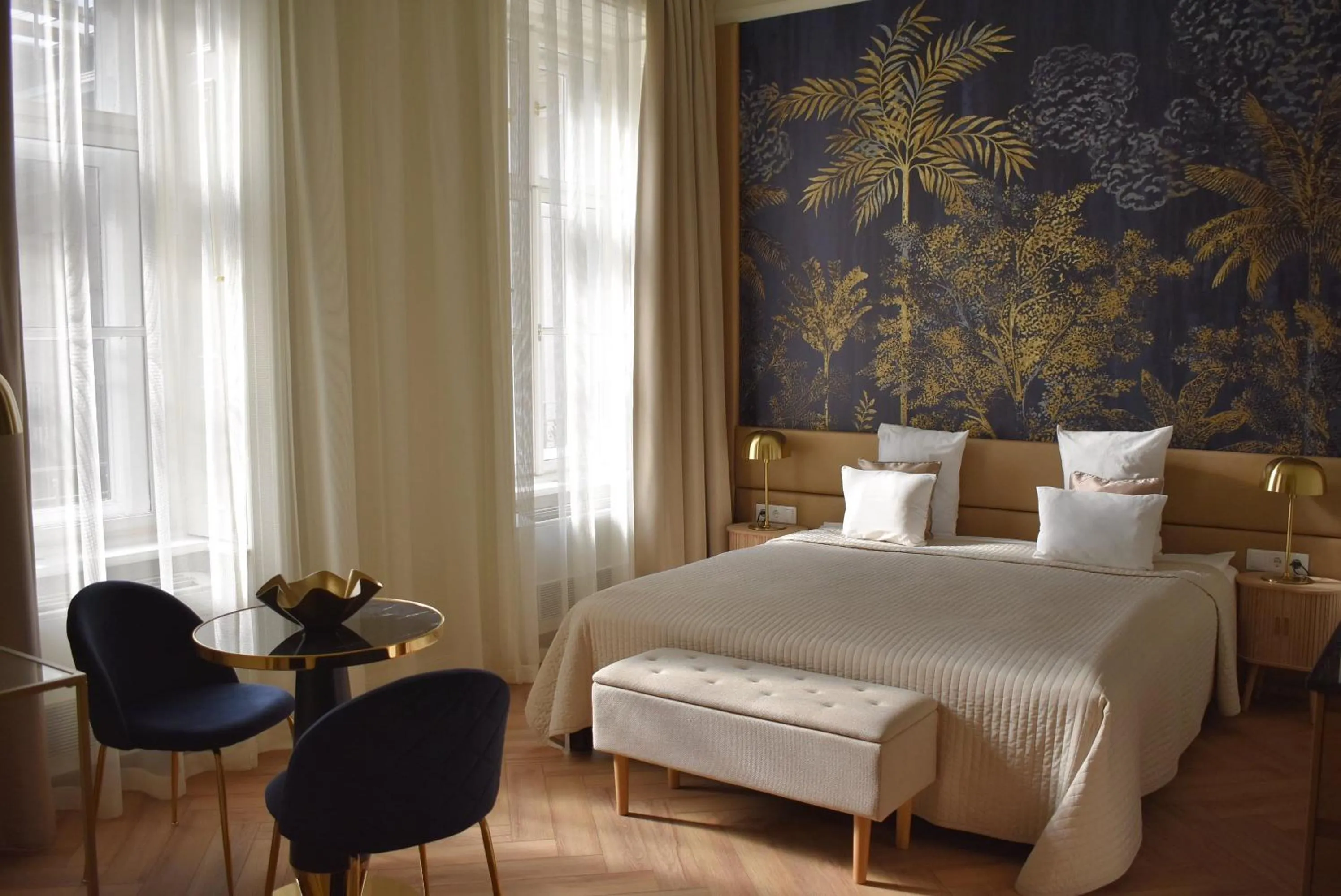 Bed in Harmonia Palace - Luxury Apartments