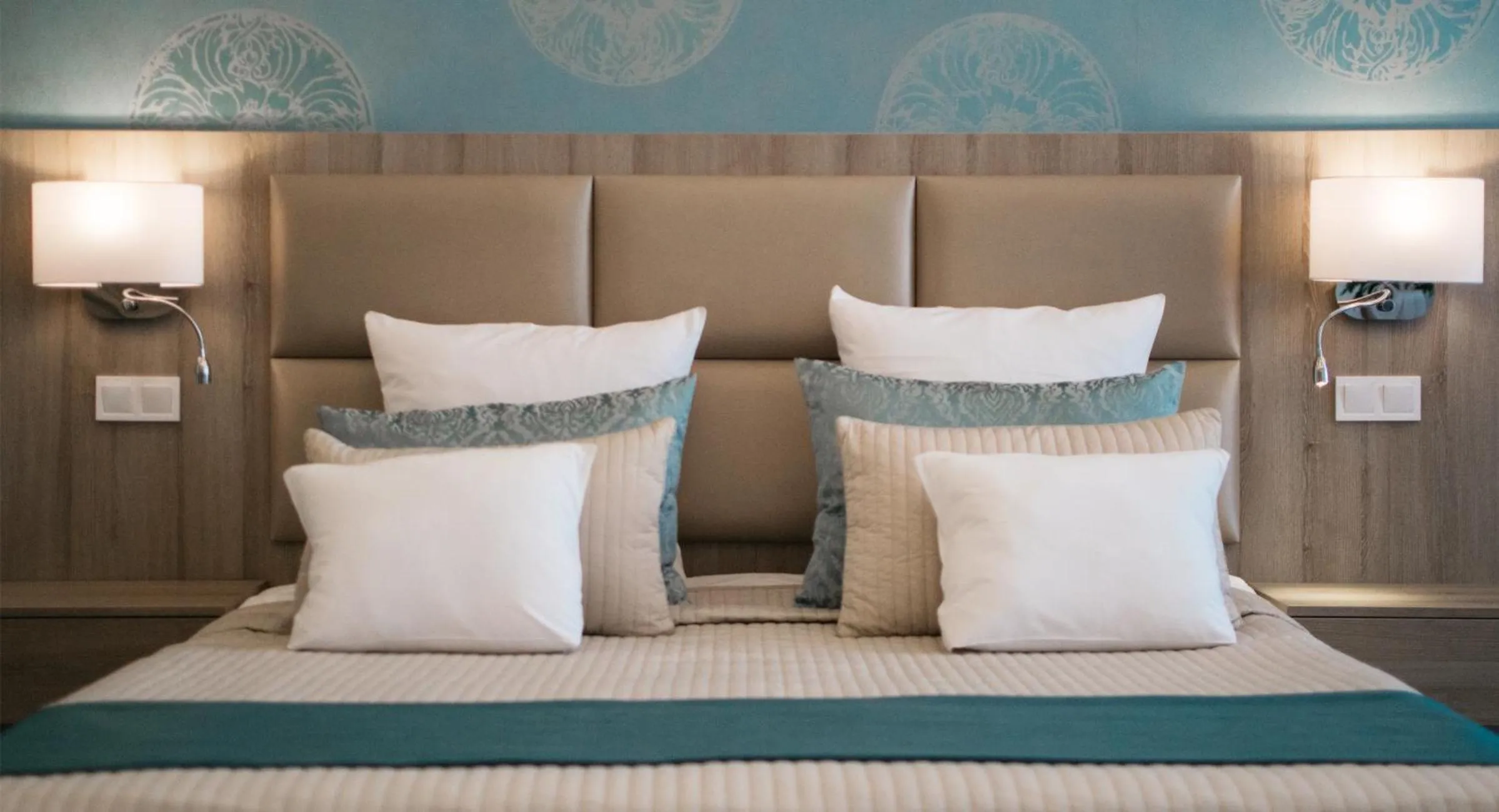 Bed in Harmonia Palace - Luxury Apartments