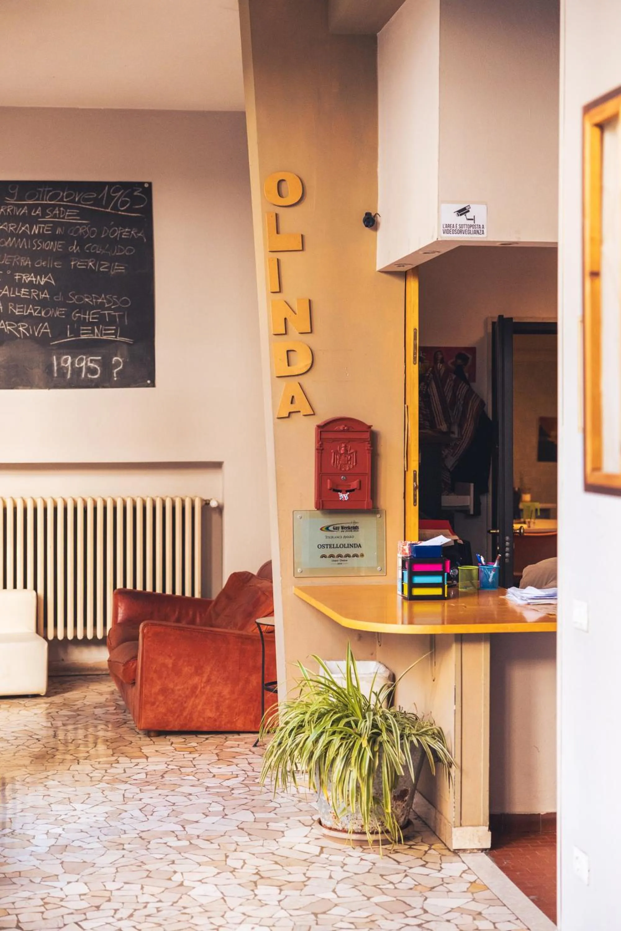 Lobby or reception in OstellOlinda