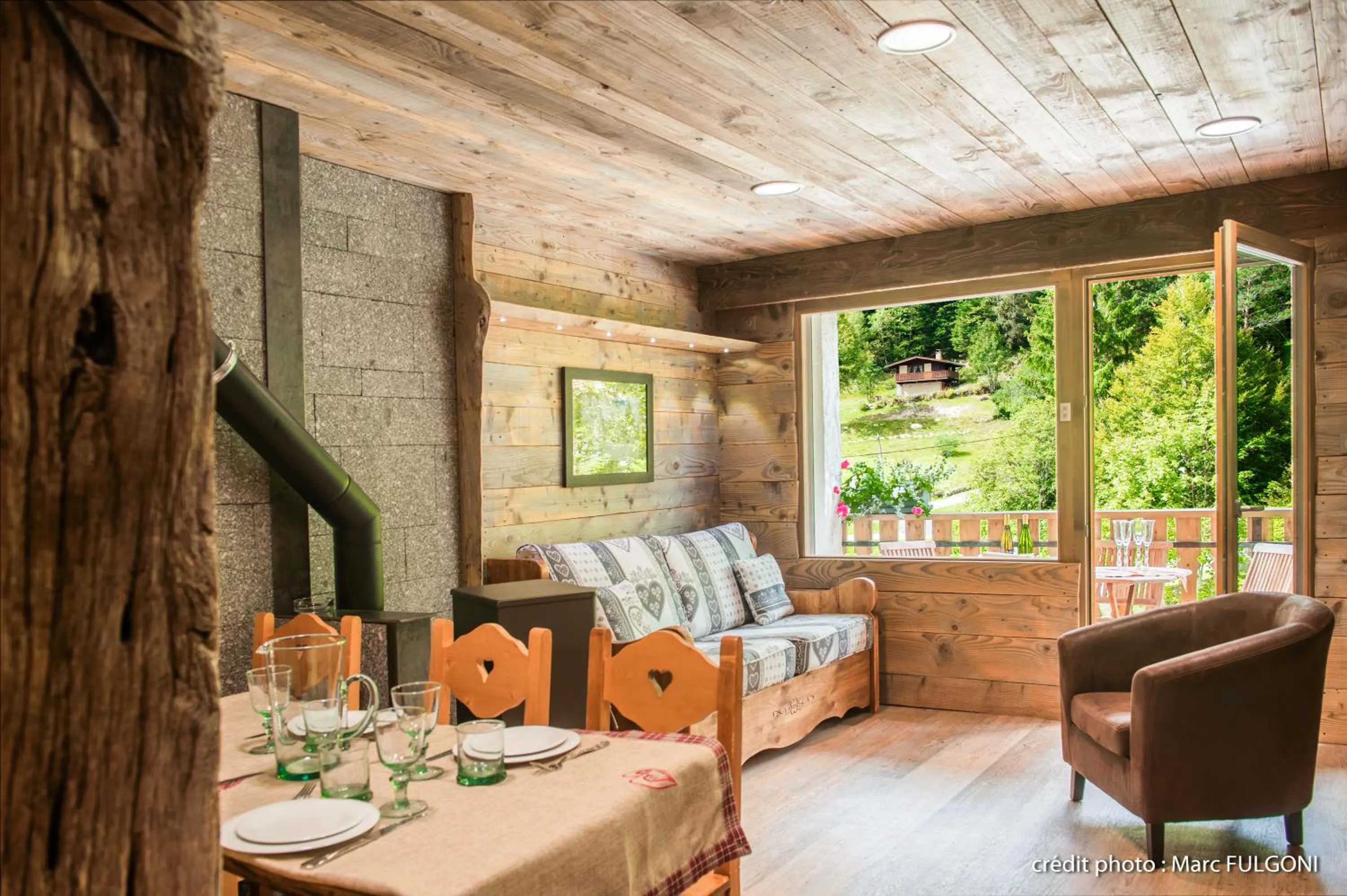 Living room in Le Couarôge Chalets et Appartements