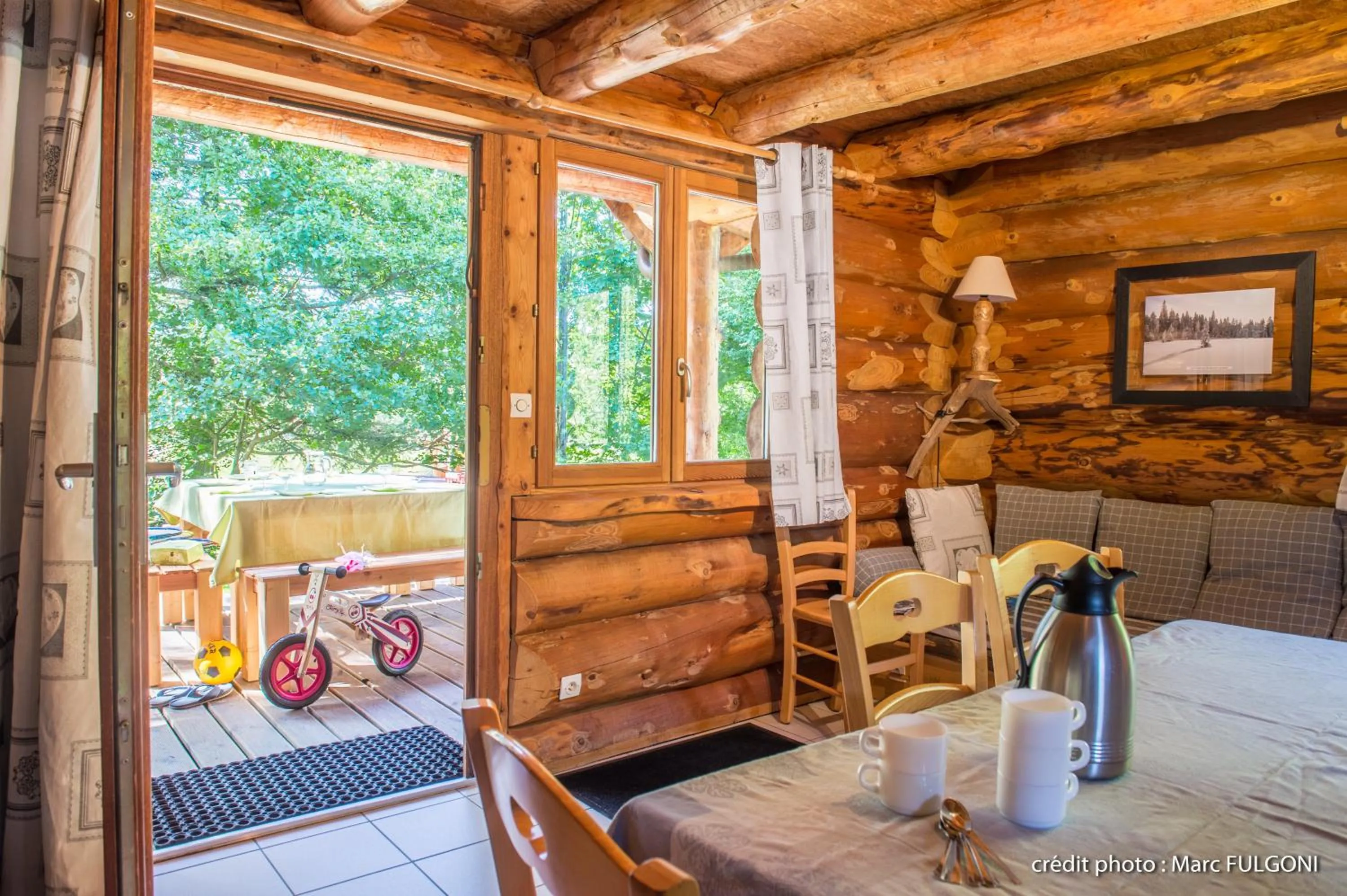 Patio in Le Couarôge Chalets et Appartements