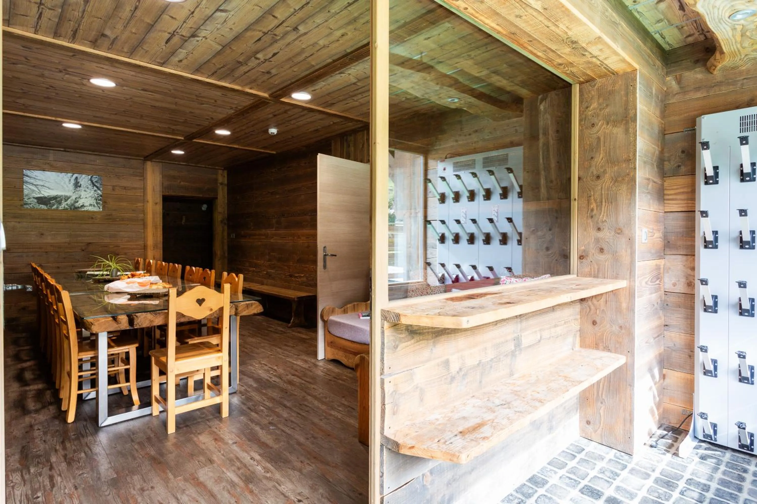 Dining area in Le Couarôge Chalets et Appartements