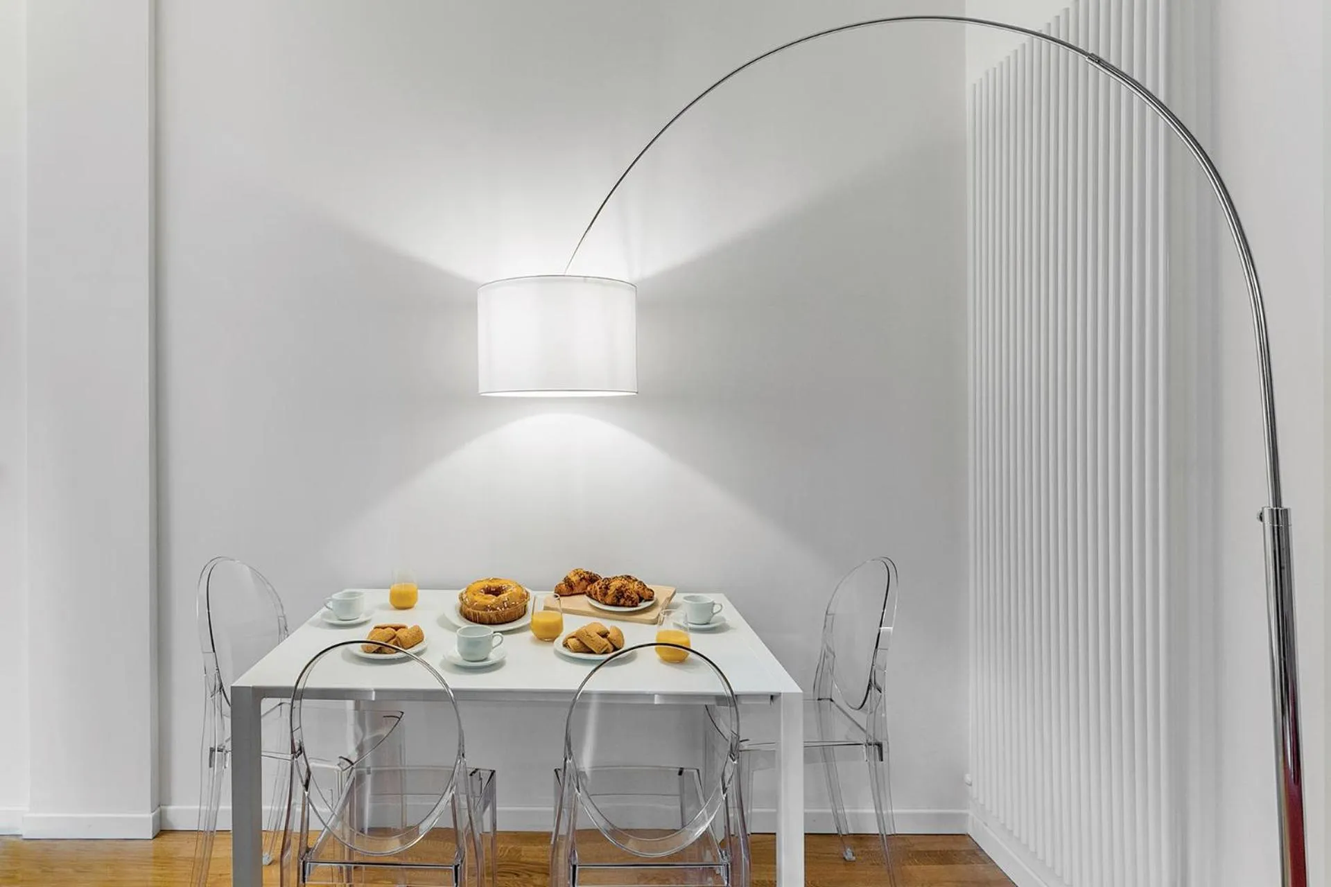 Dining area in Residence le Porte